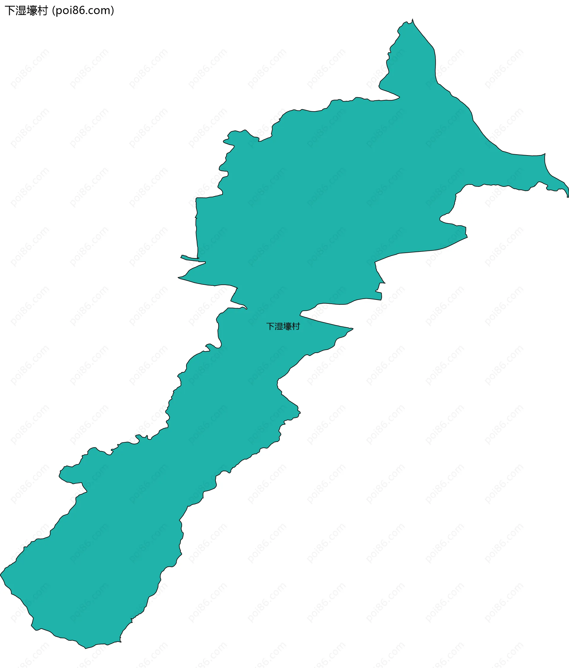 下湿壕村边界地图