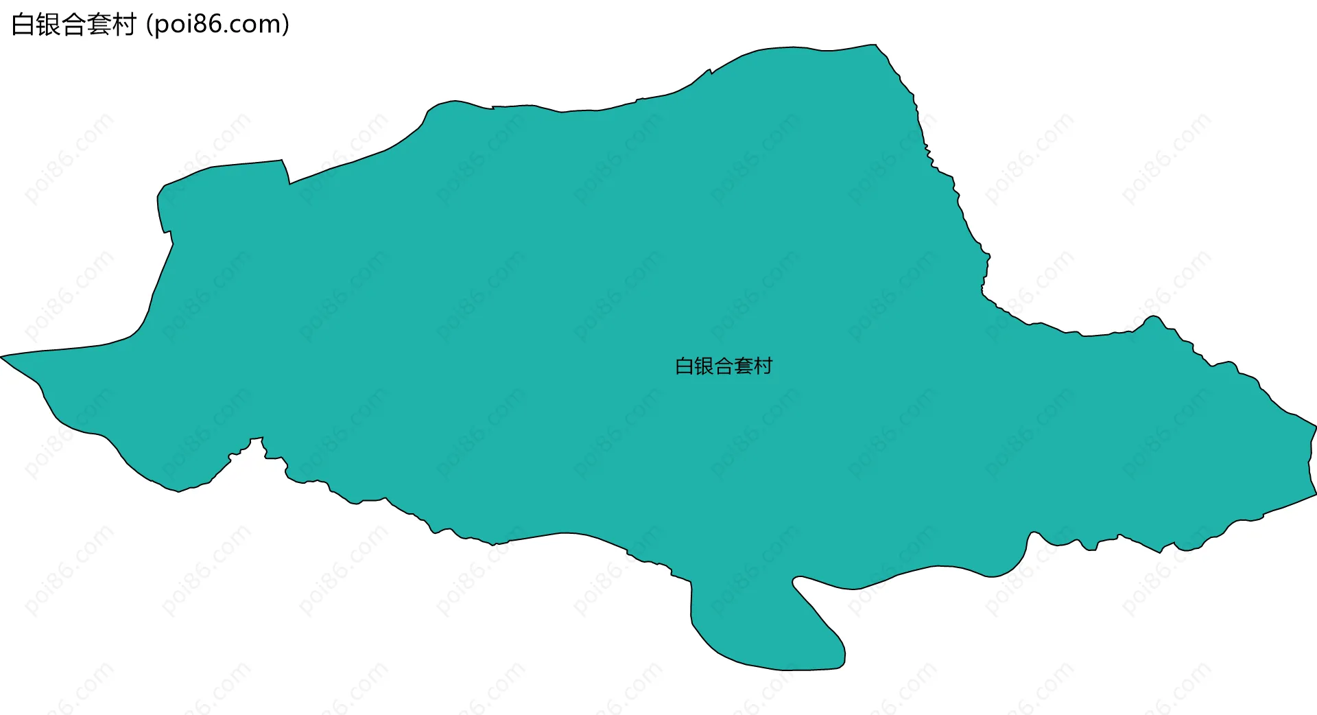 白银合套村边界地图