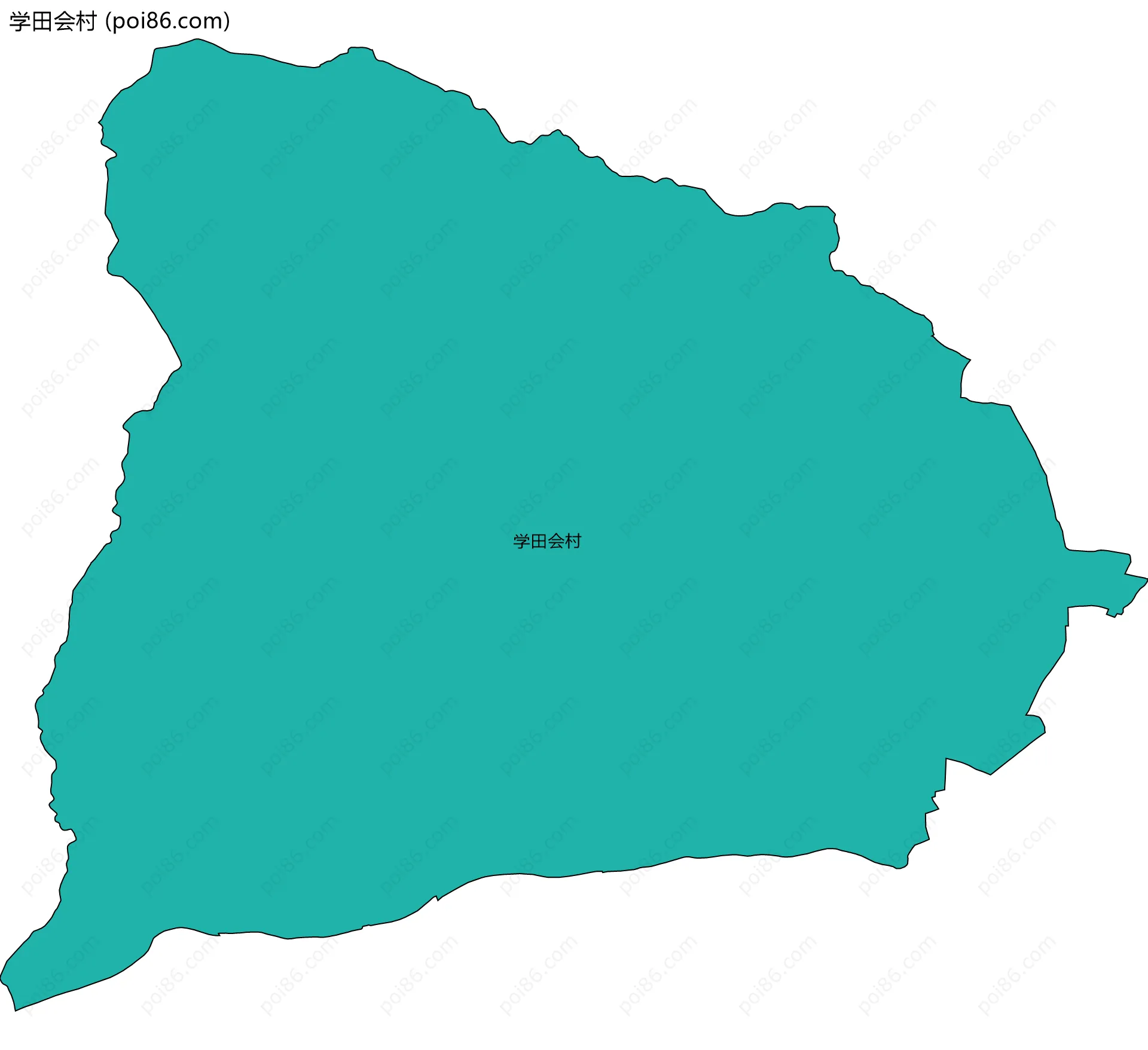 学田会村边界地图