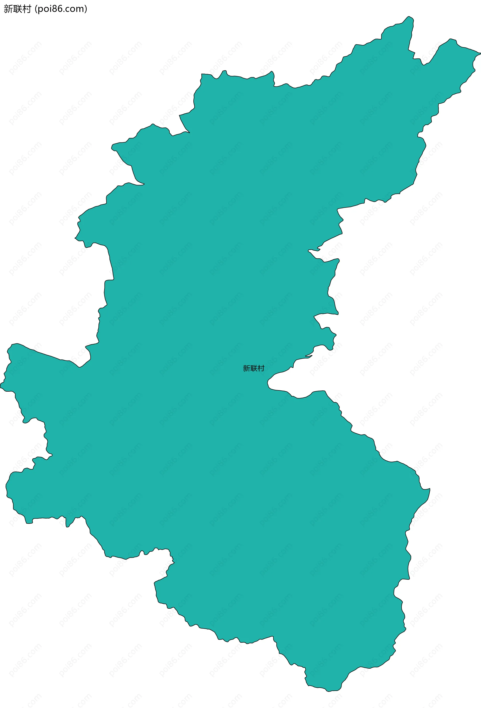新联村边界地图