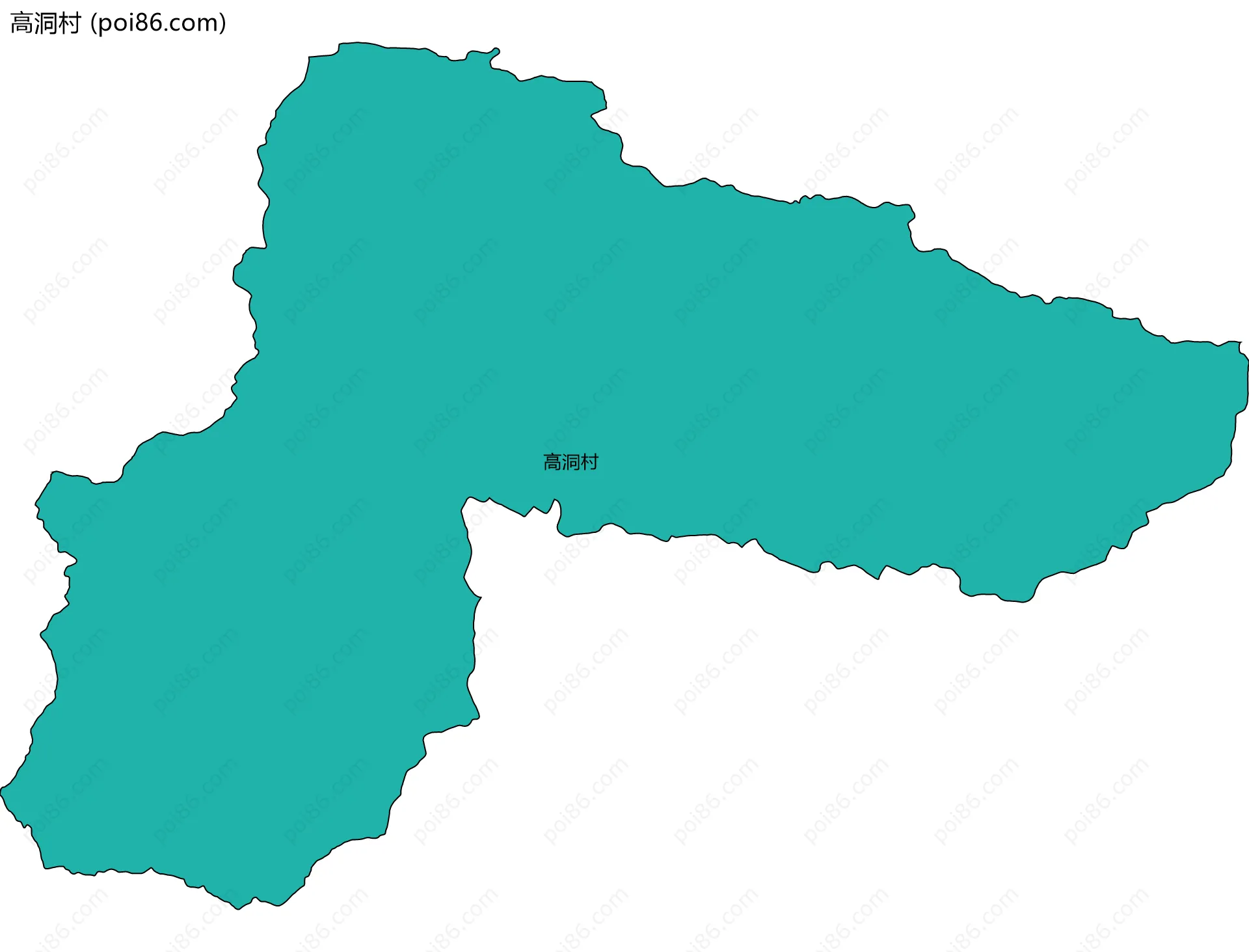 高洞村边界地图