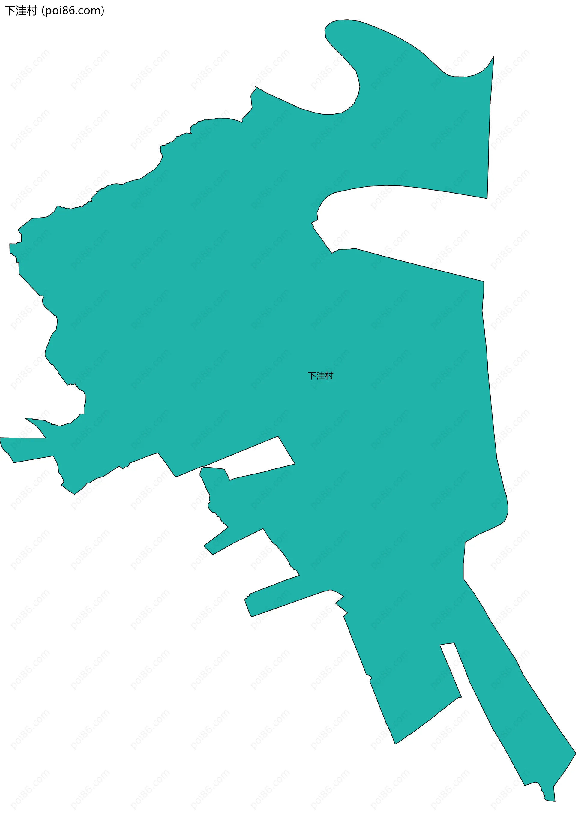 下洼村边界地图