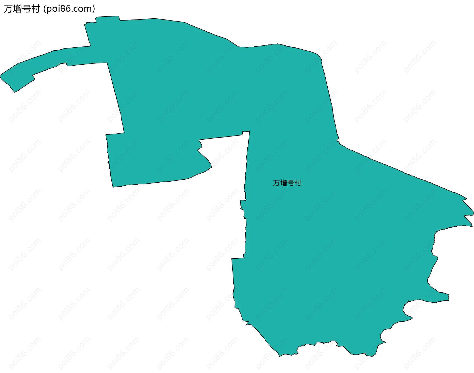 万增号村边界地图
