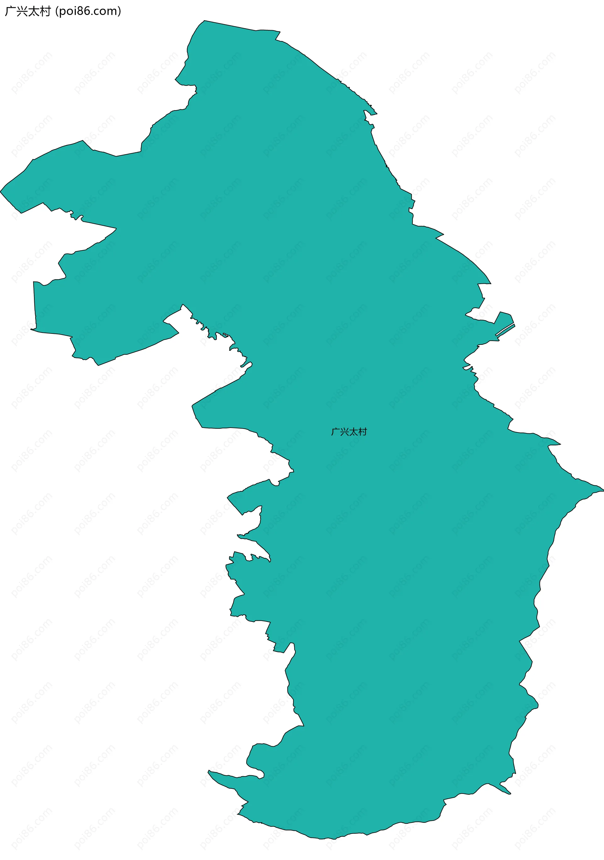 广兴太村边界地图