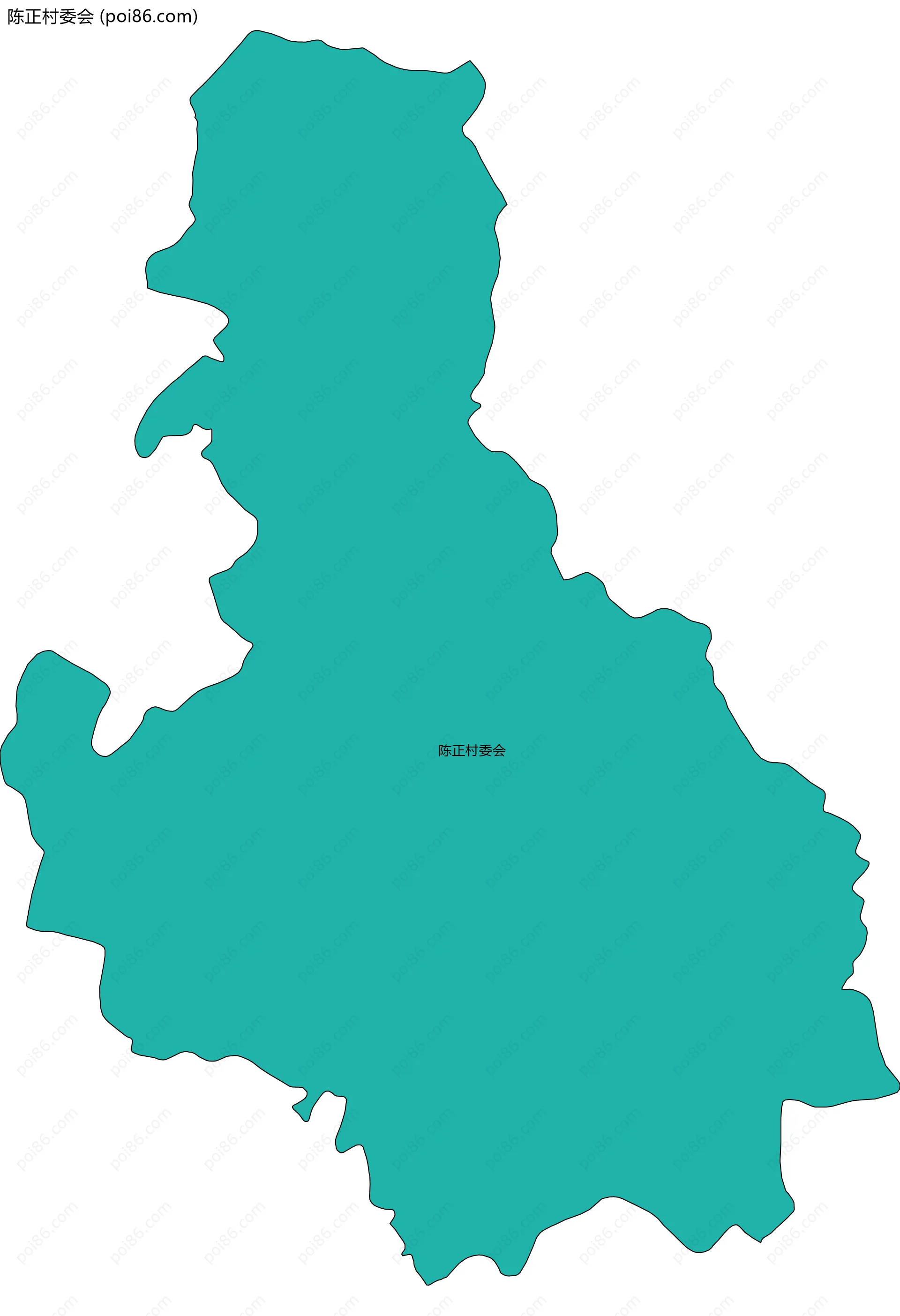 陈正村委会边界地图