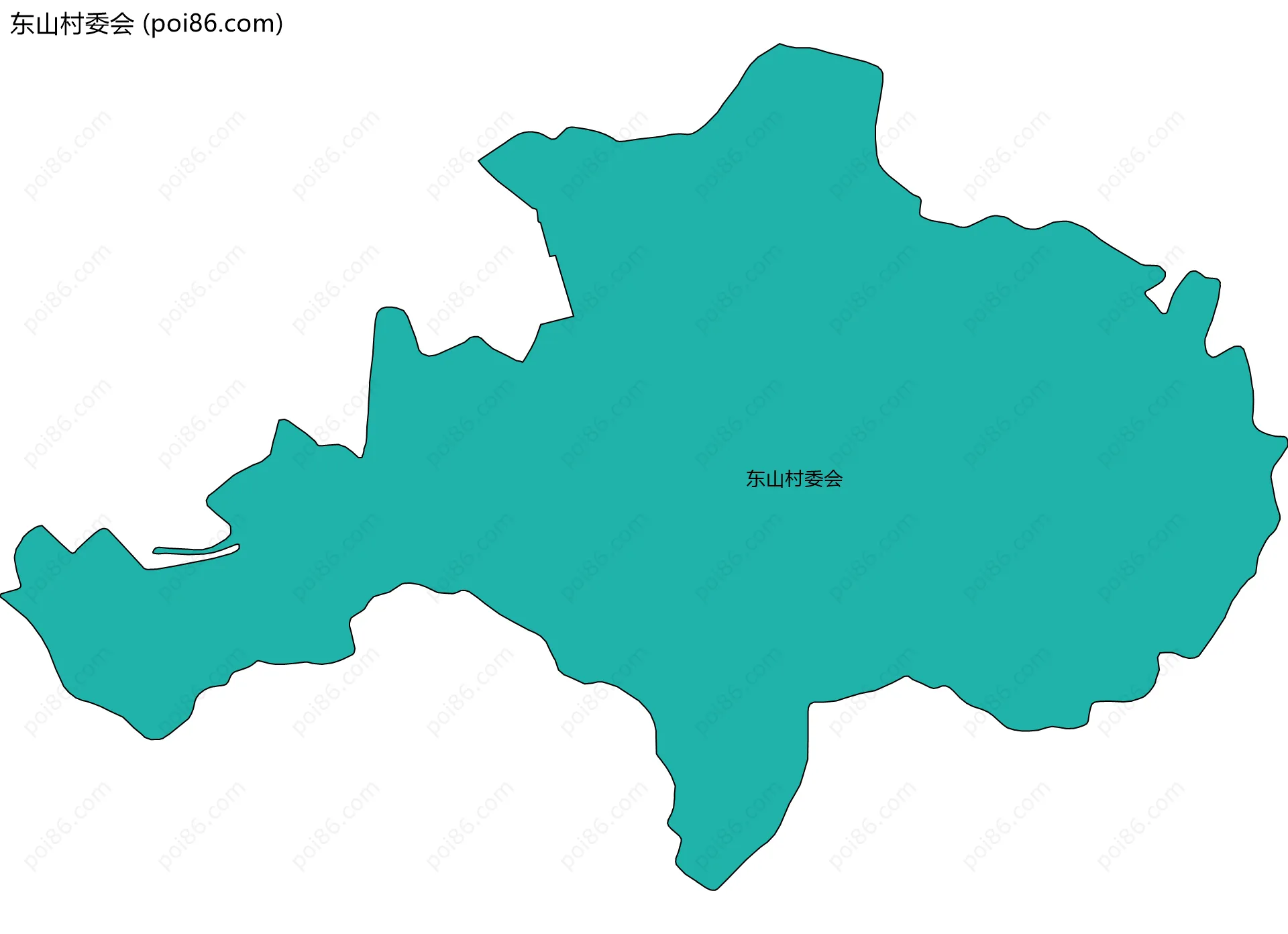 东山村委会边界地图