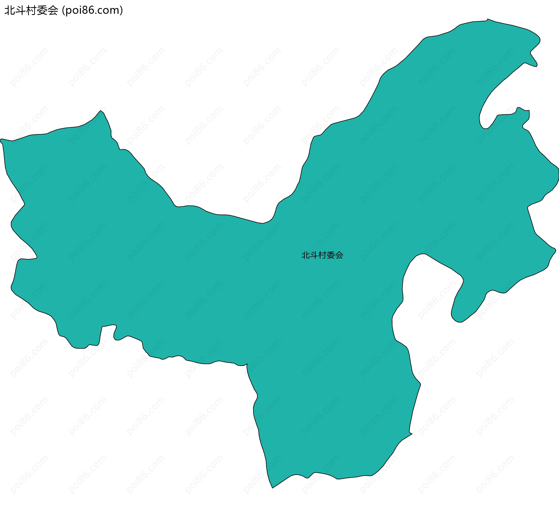 北斗村委会边界地图