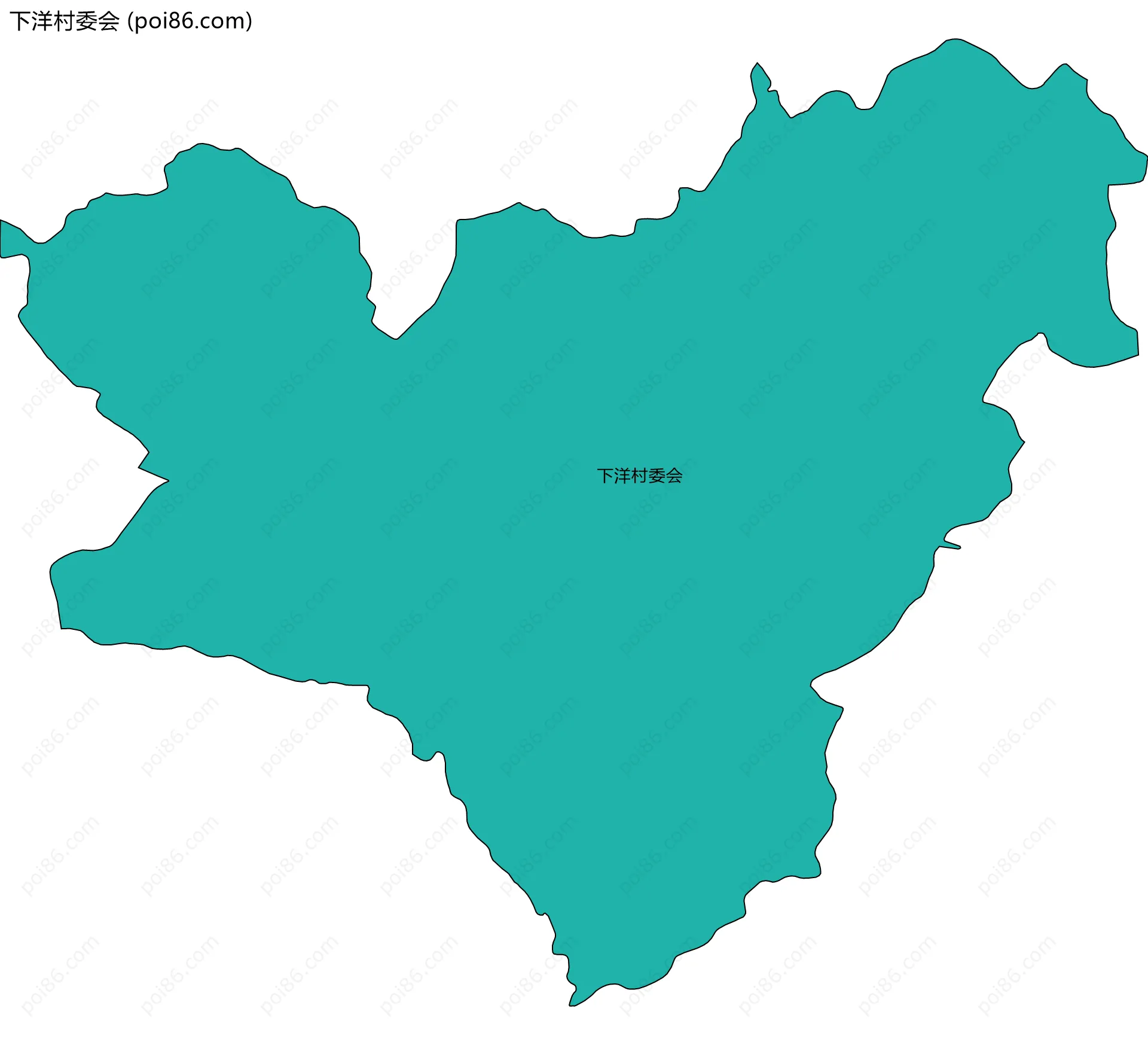 下洋村委会边界地图