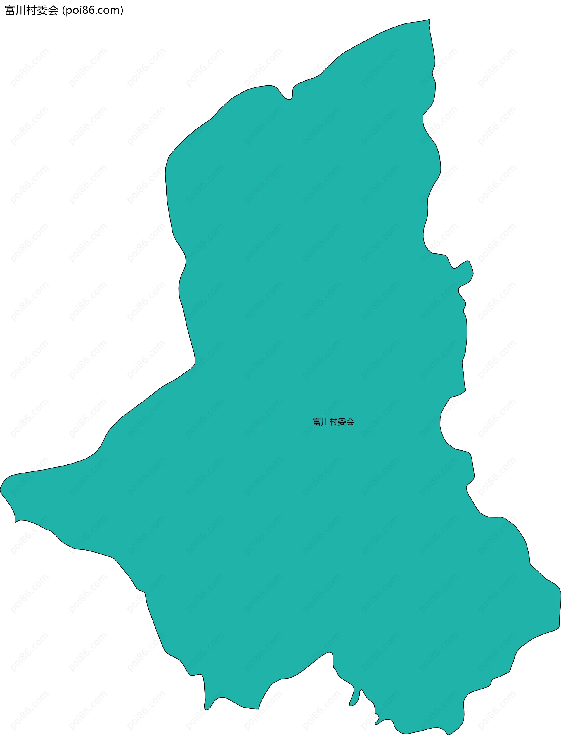 富川村委会边界地图