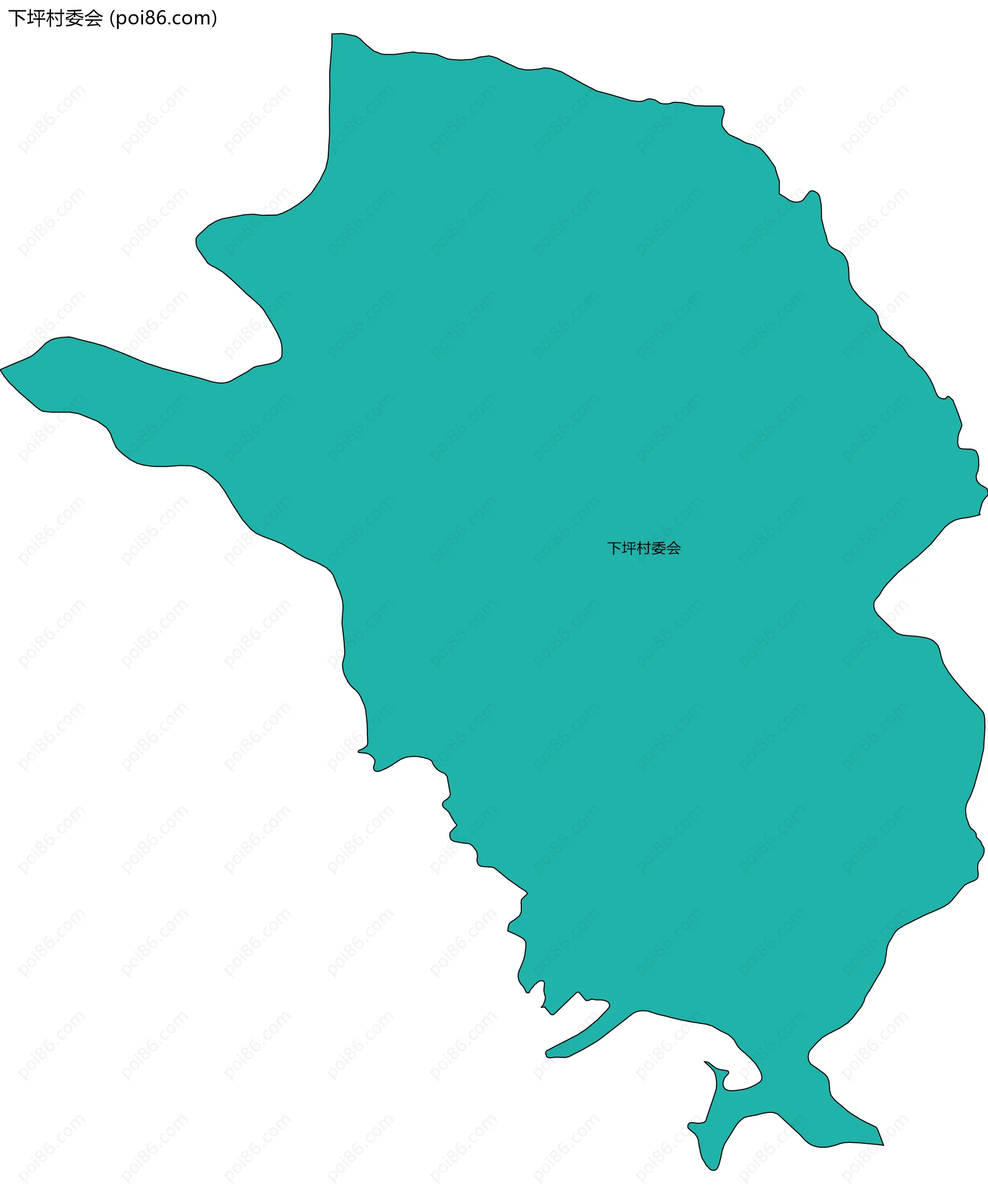 下坪村委会边界地图