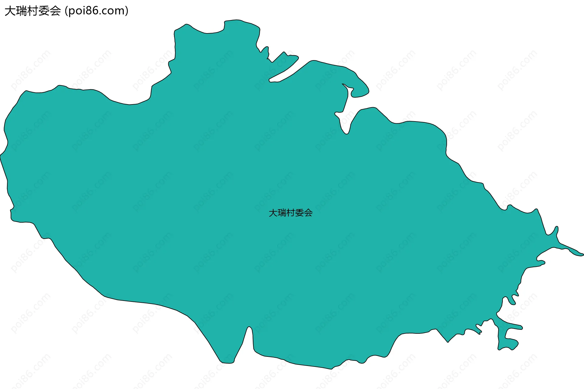 大瑞村委会边界地图