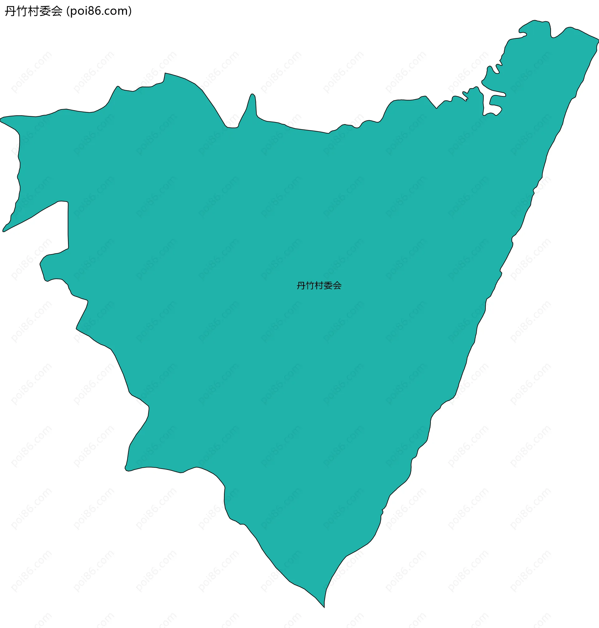 丹竹村委会边界地图