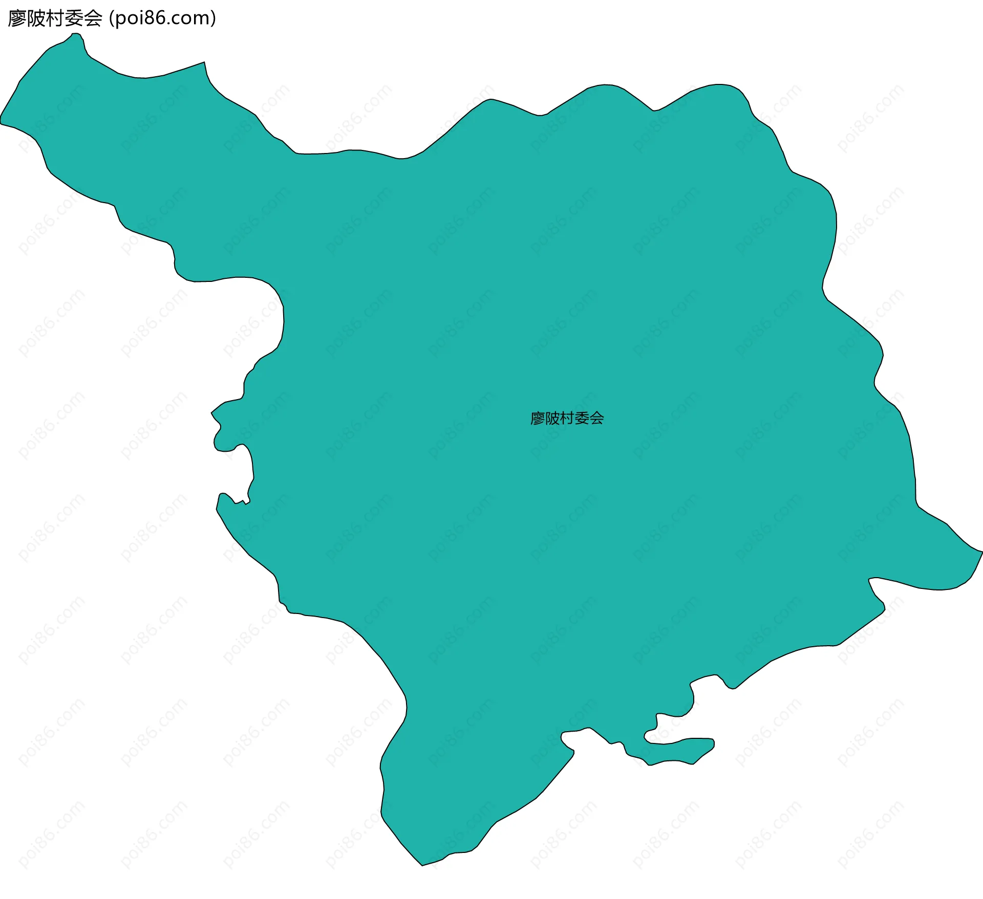 廖陂村委会边界地图