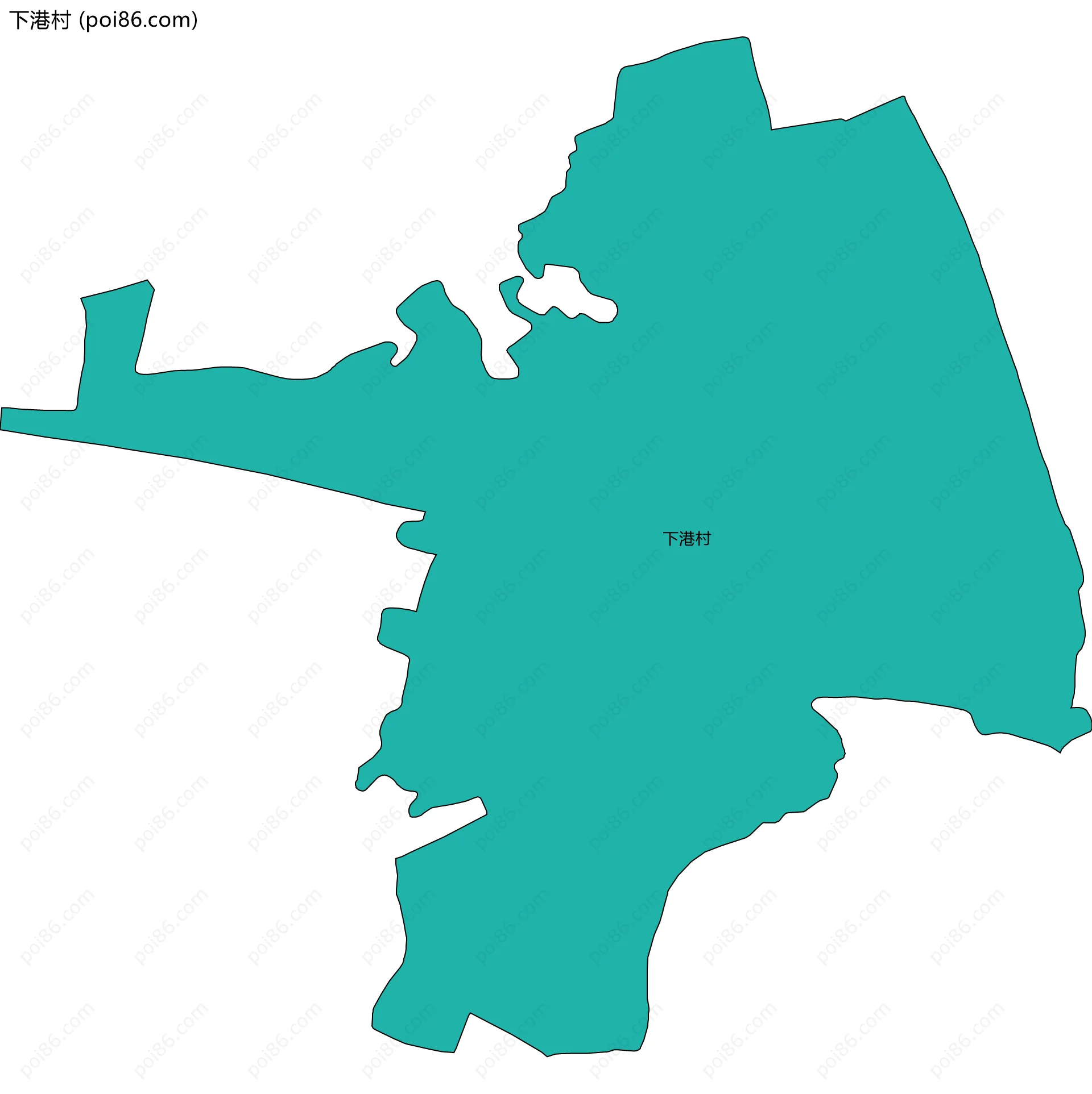 下港村边界地图