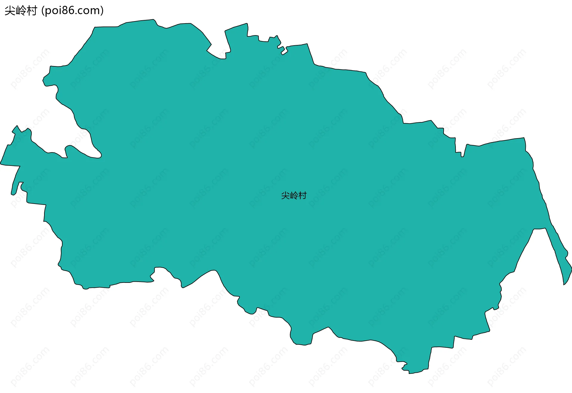 尖岭村边界地图