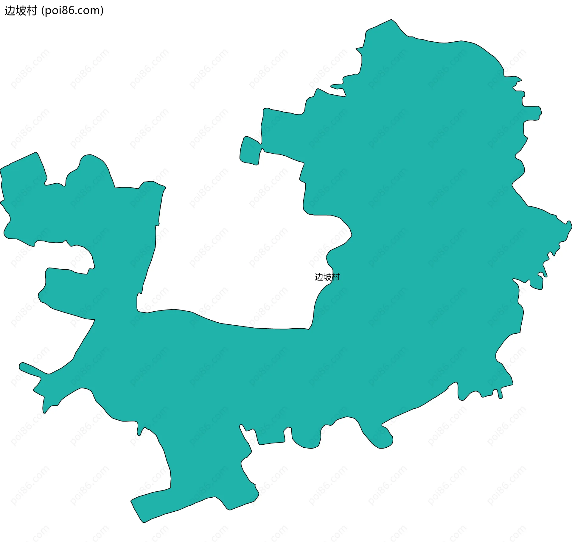 边坡村边界地图