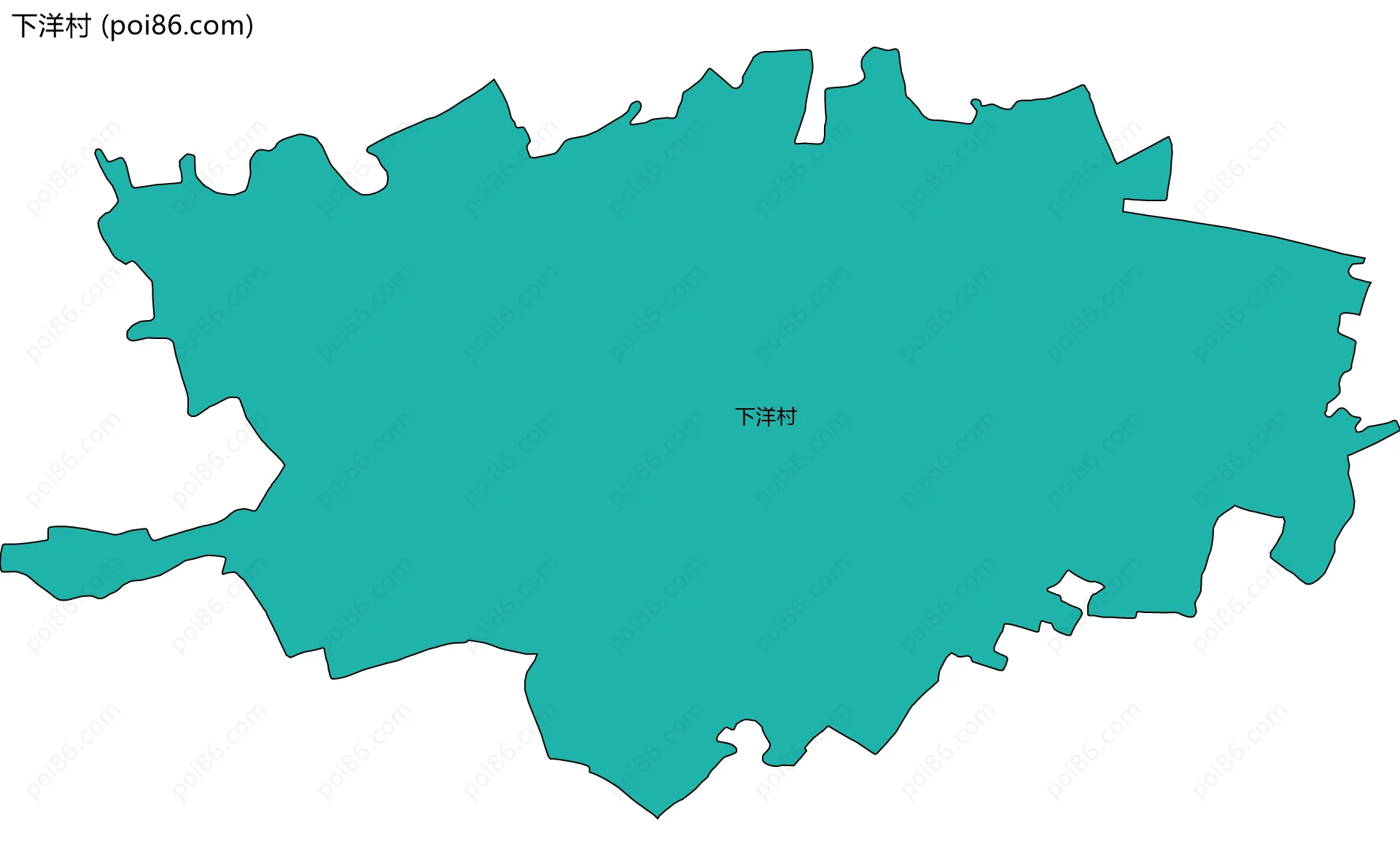 下洋村边界地图