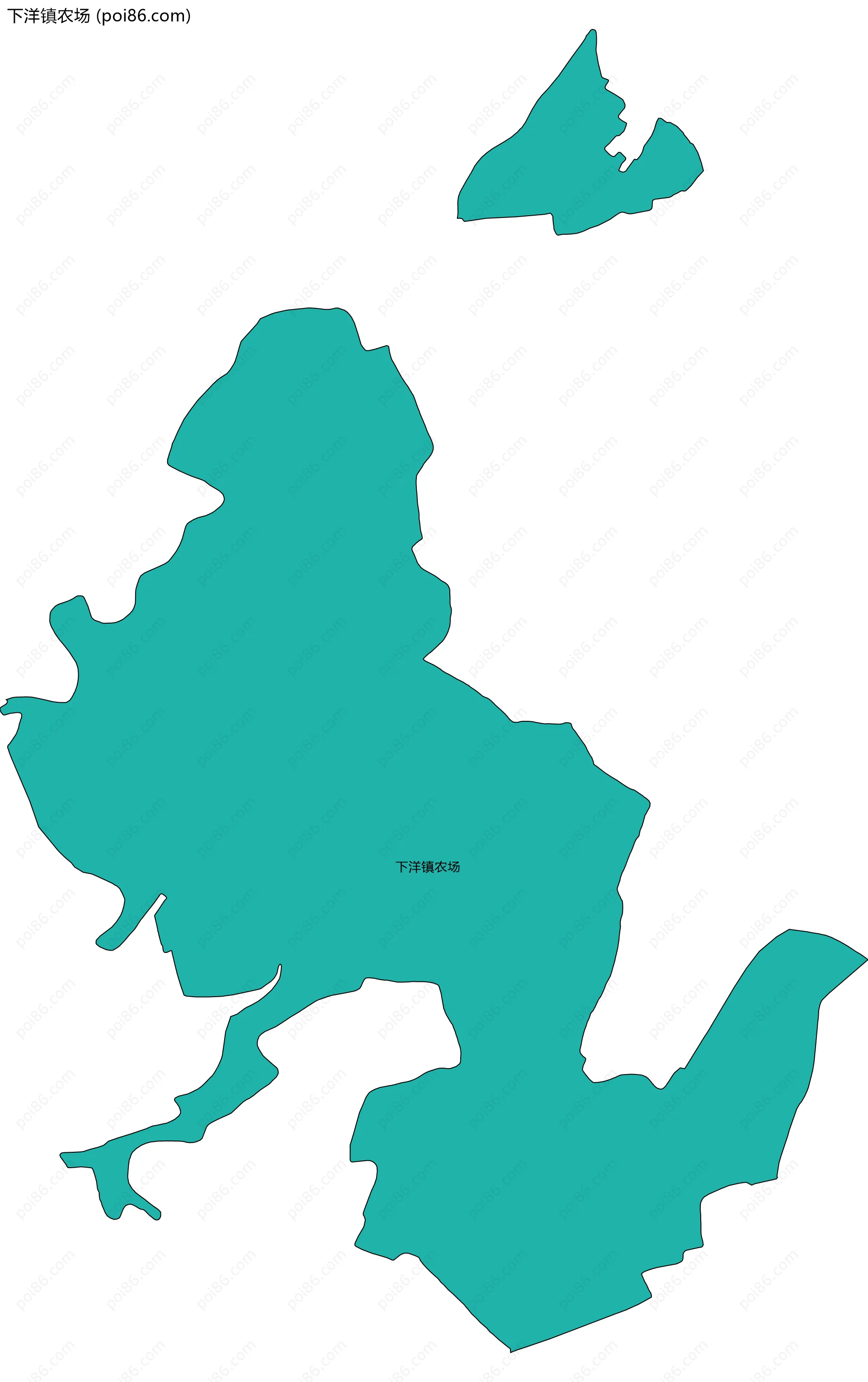 下洋镇农场边界地图