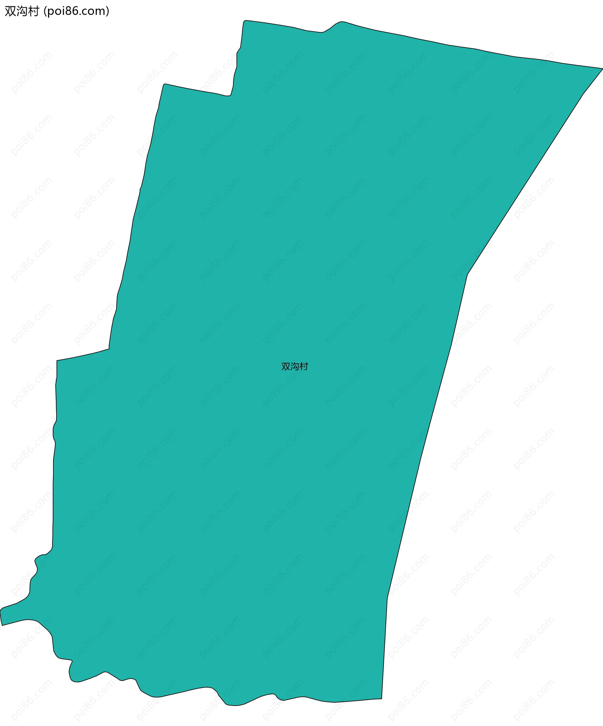 双沟村边界地图