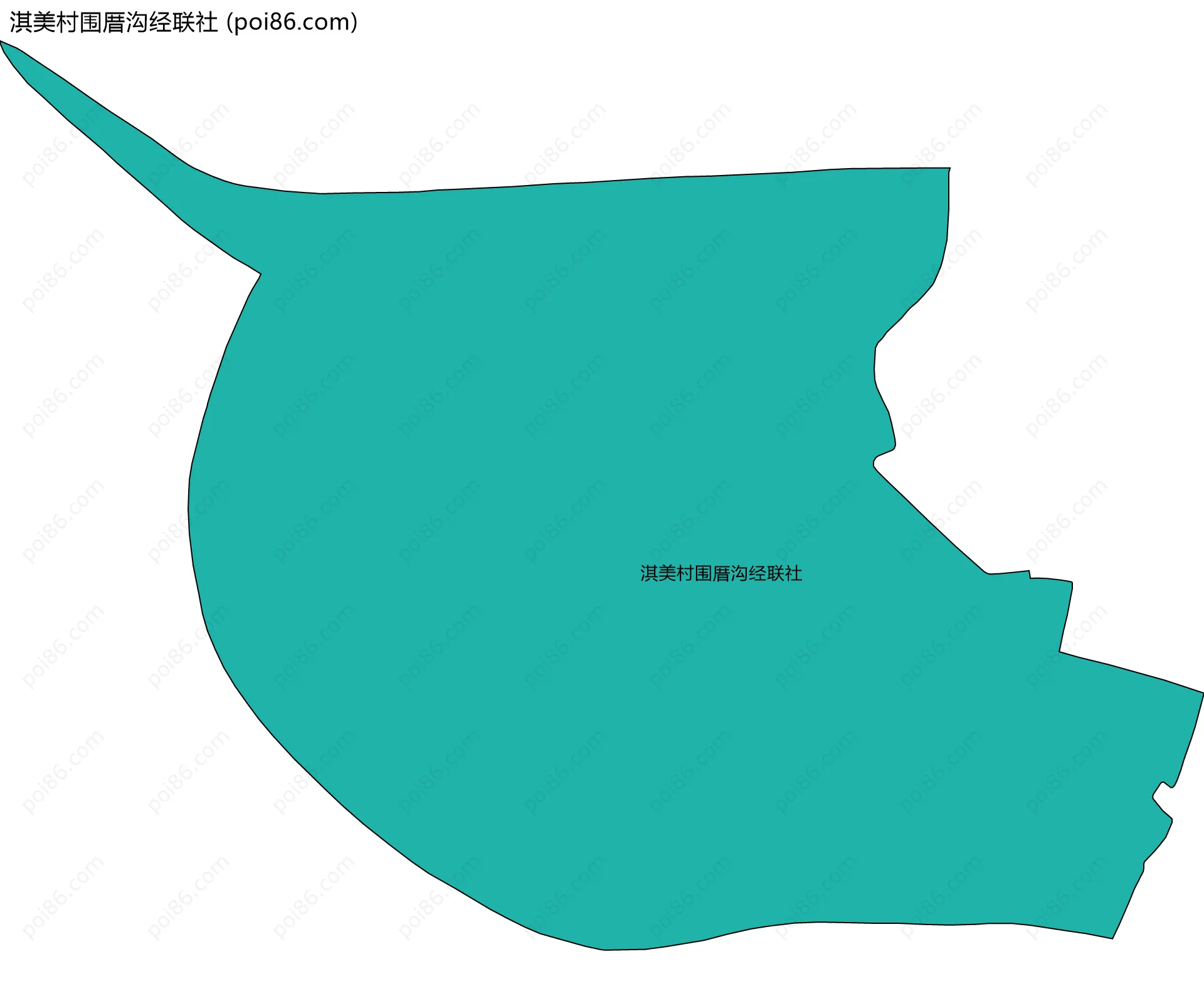 淇美村围厝沟经联社边界地图