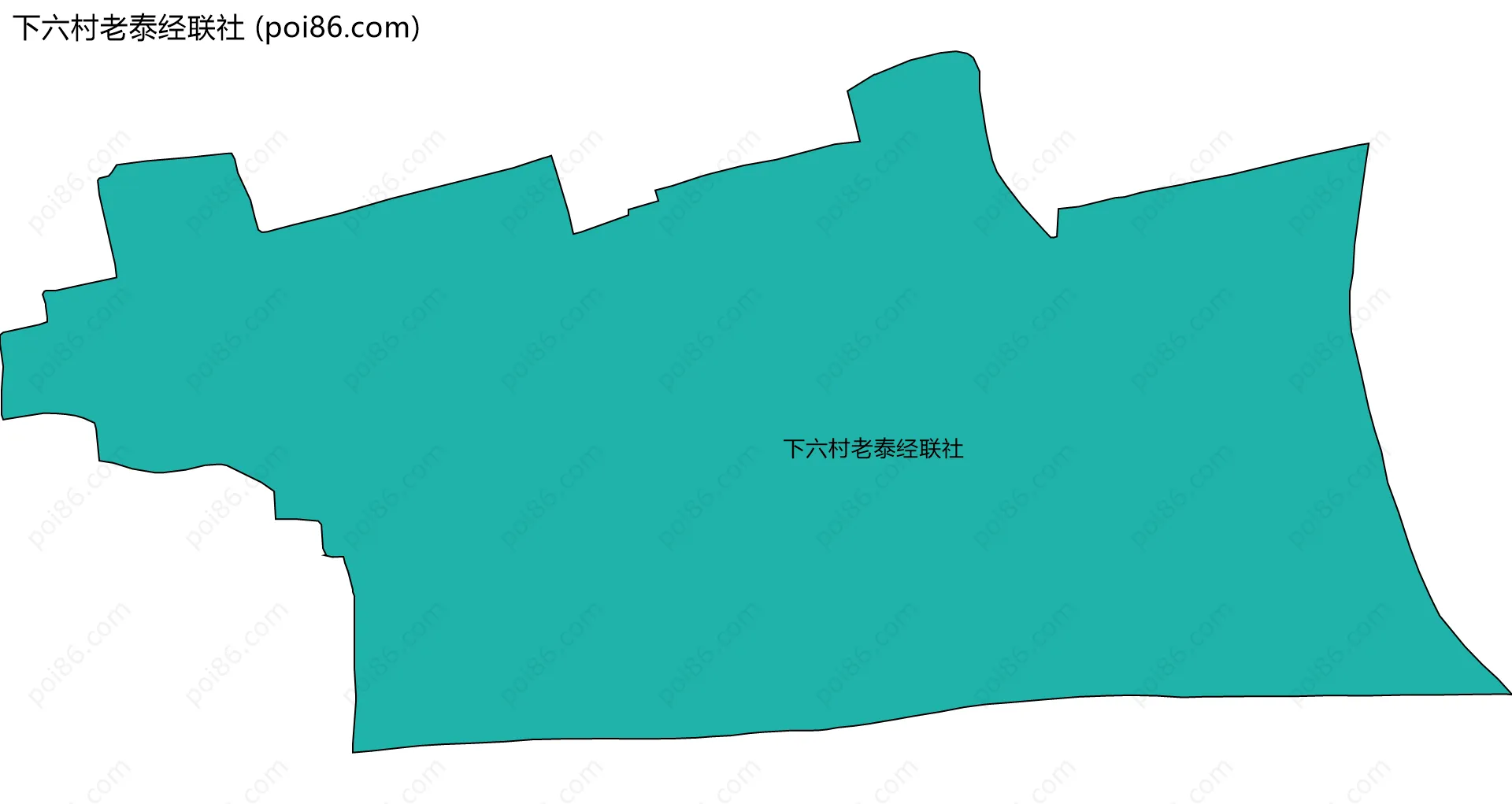 下六村老泰经联社边界地图