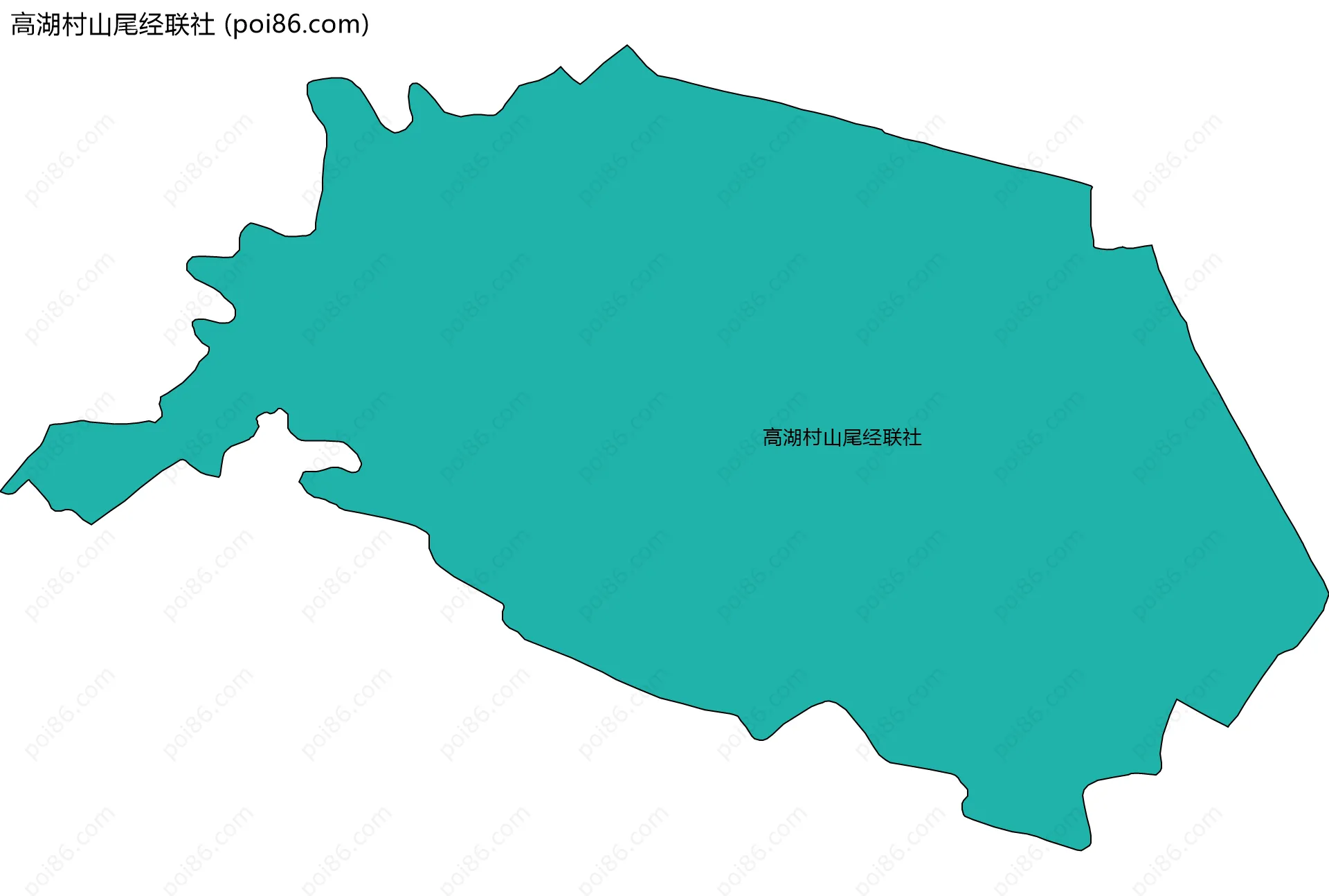高湖村山尾经联社边界地图