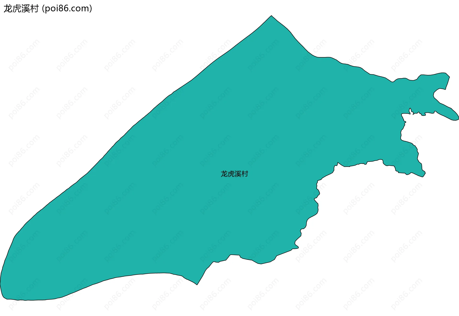 龙虎溪村边界地图