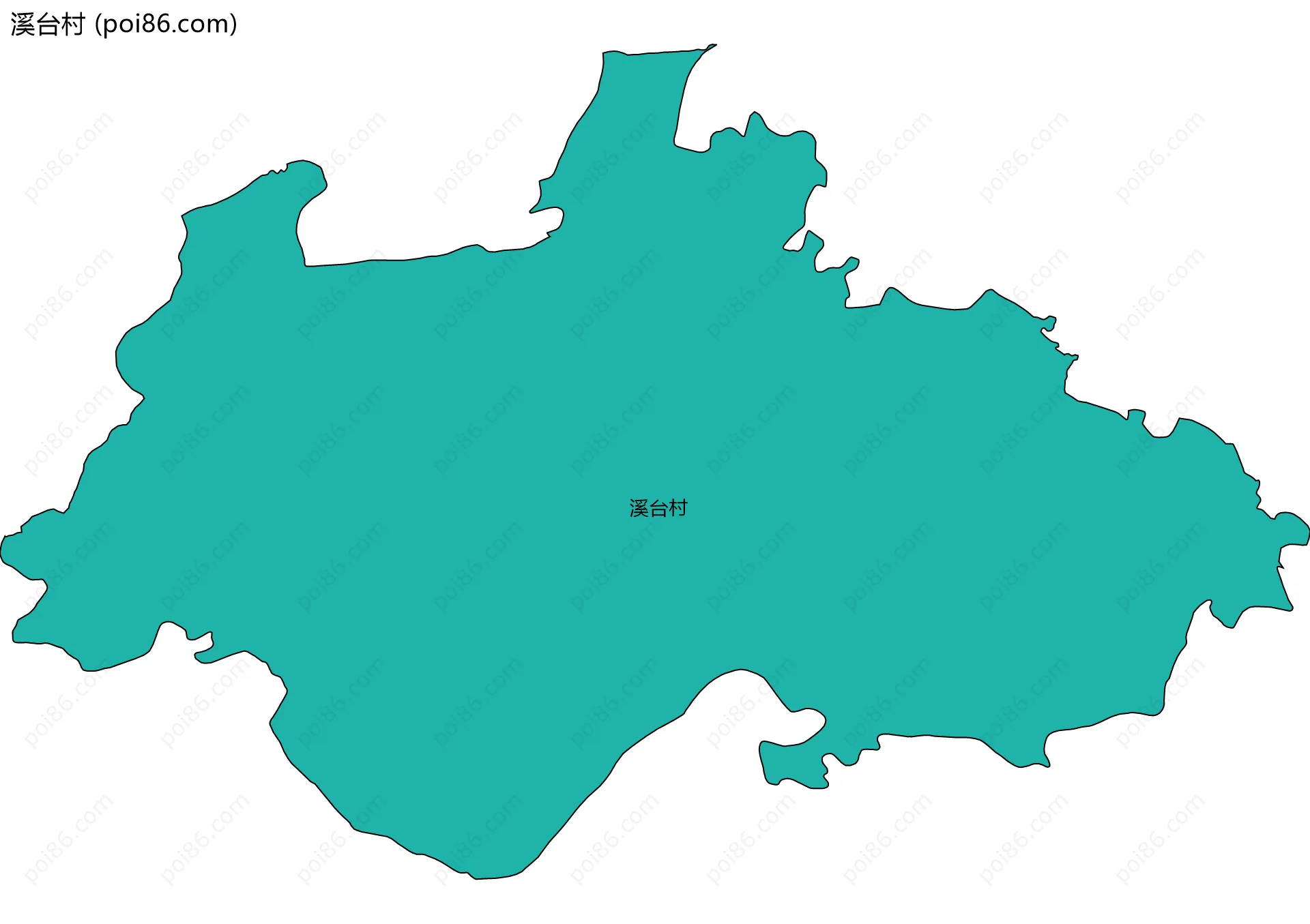 溪台村边界地图