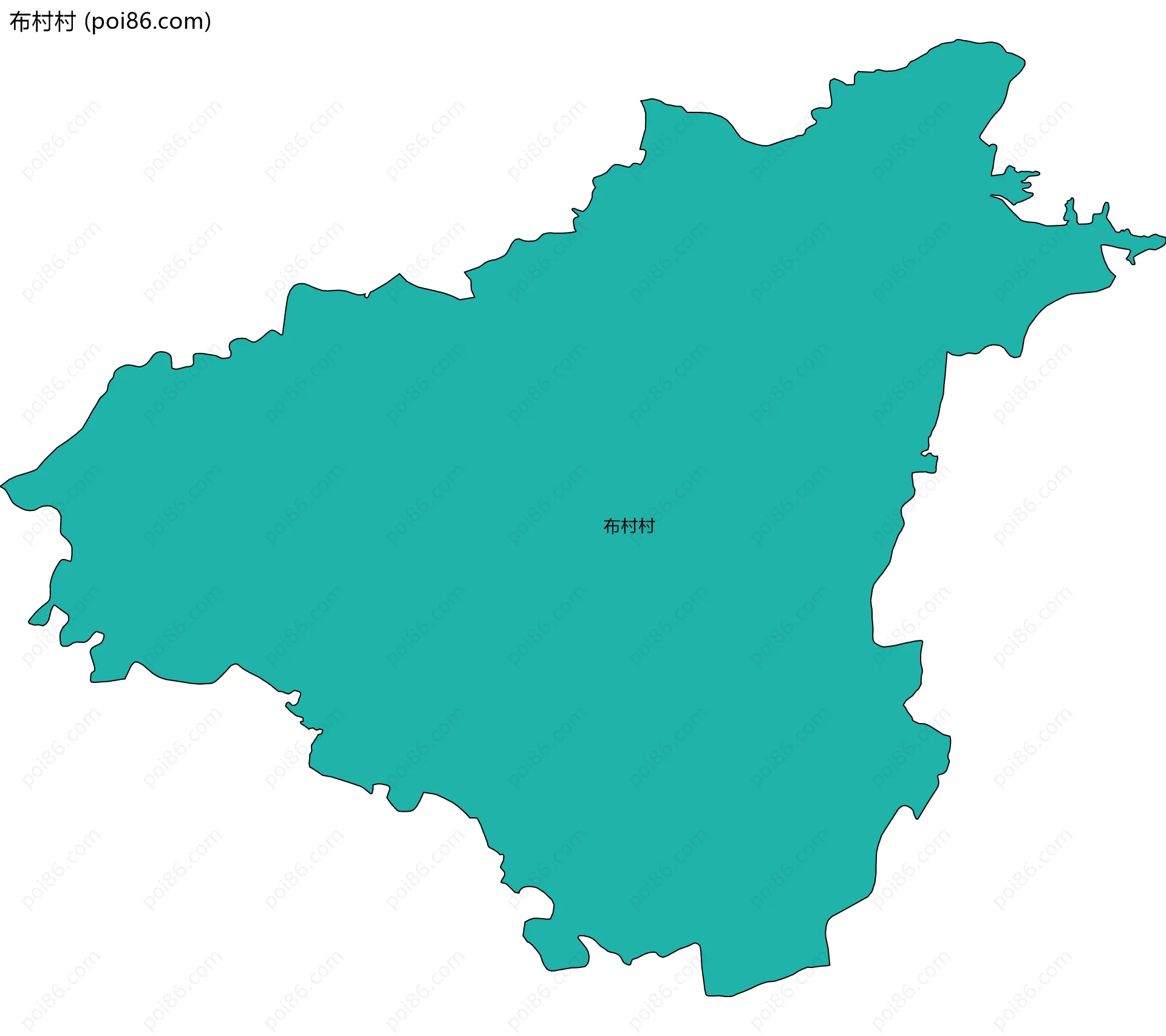 布村村边界地图