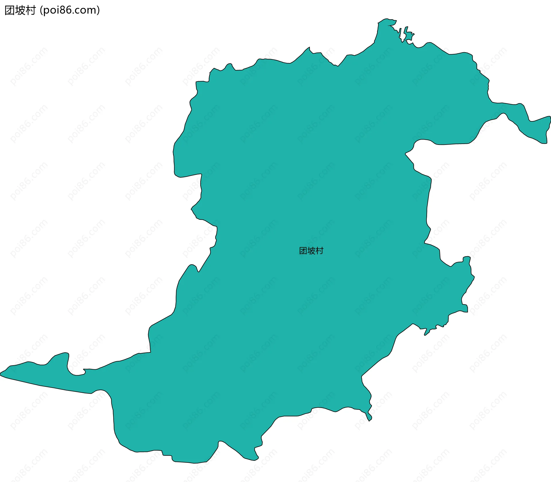 团坡村边界地图