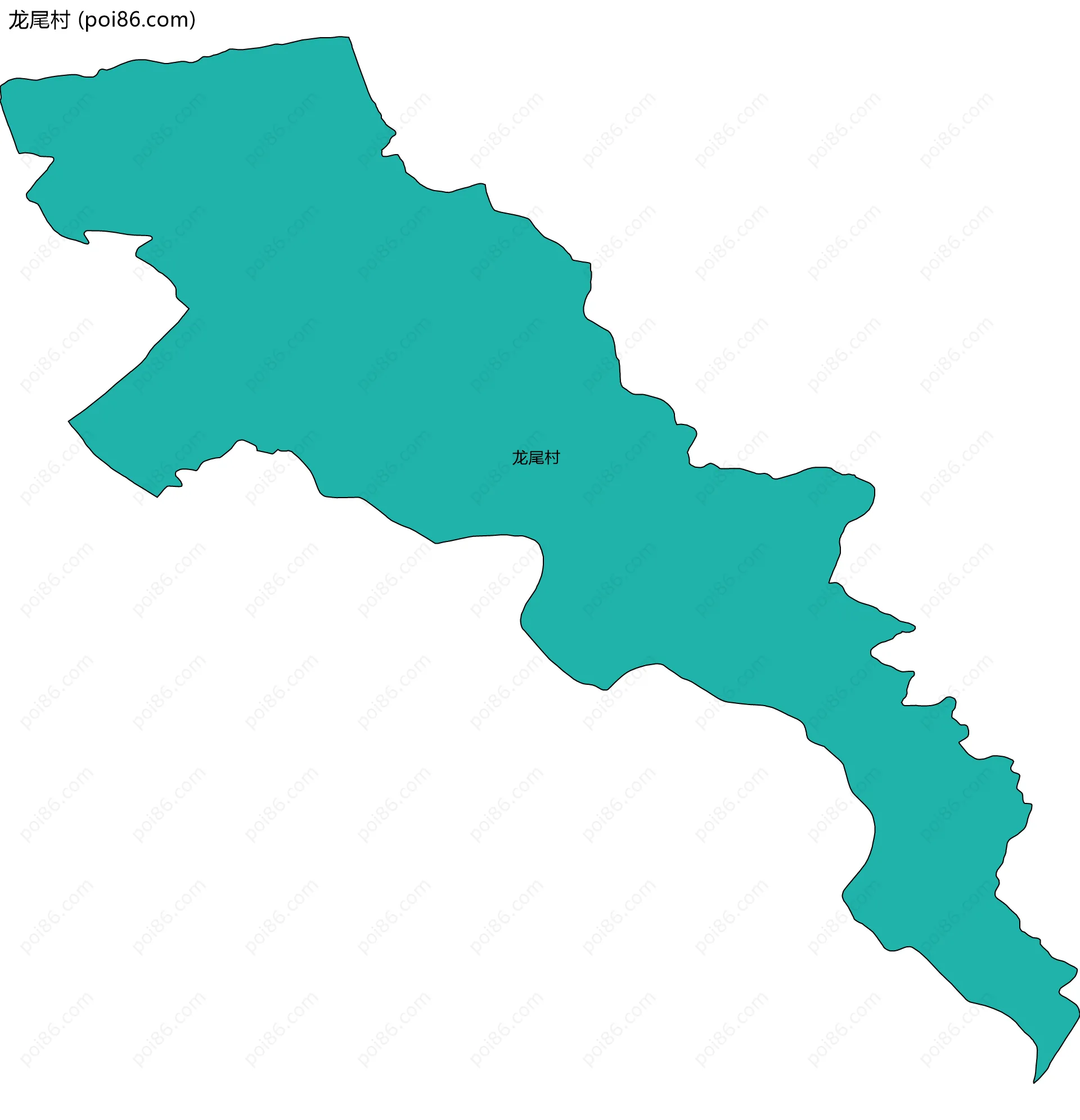 龙尾村边界地图