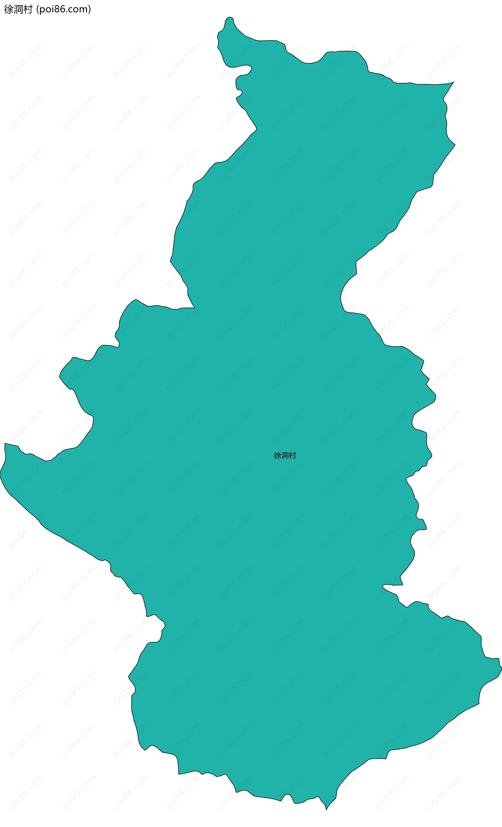 徐洞村边界地图