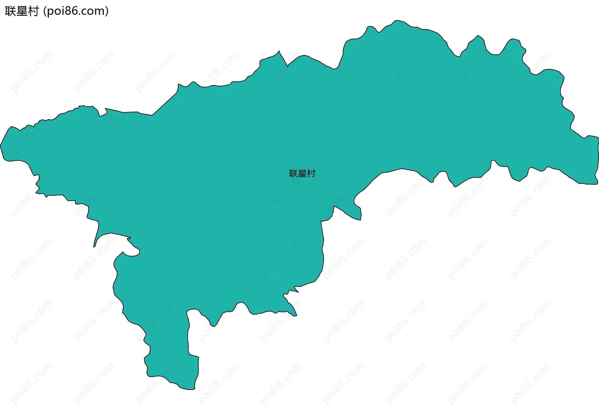 联星村边界地图