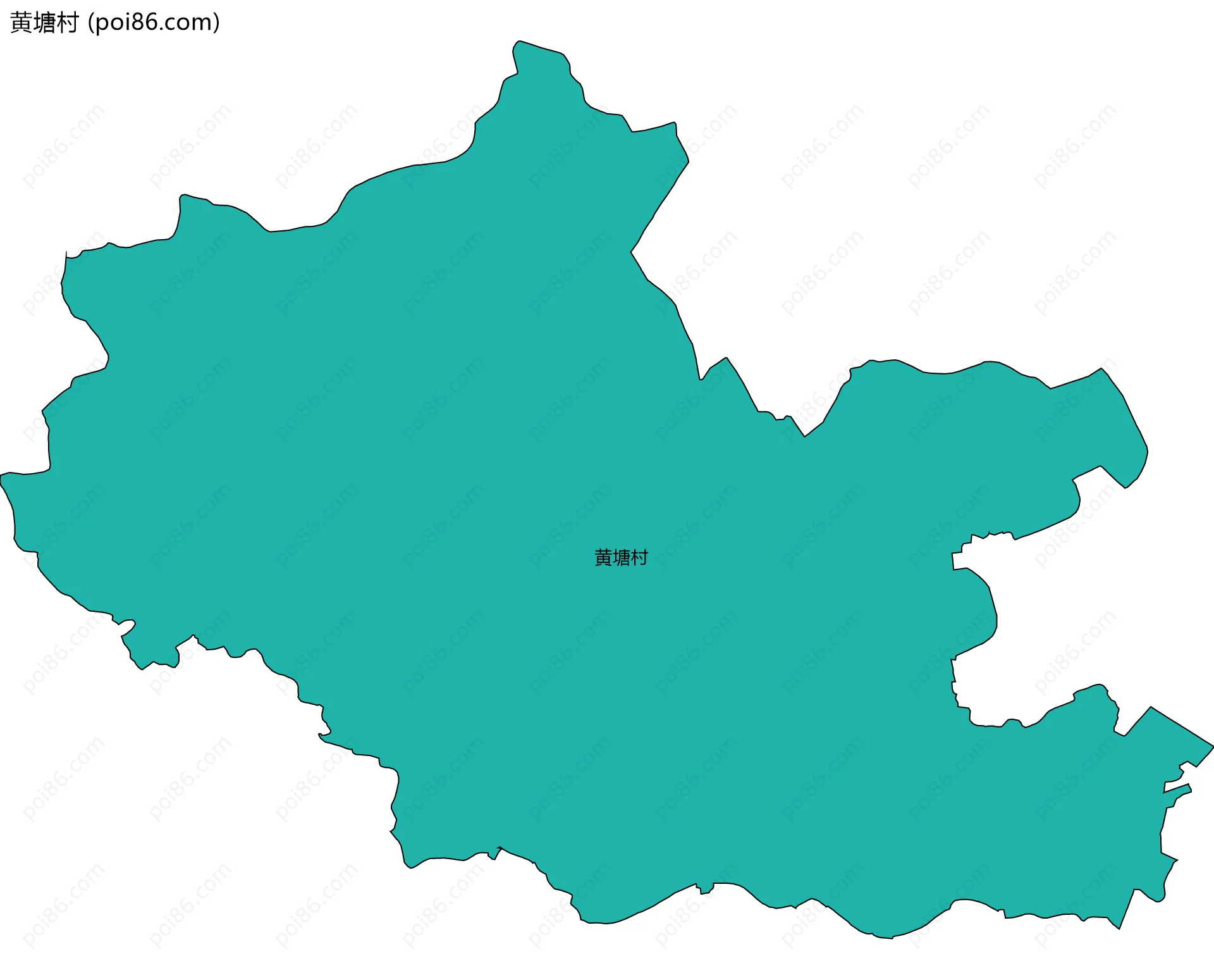 黄塘村边界地图