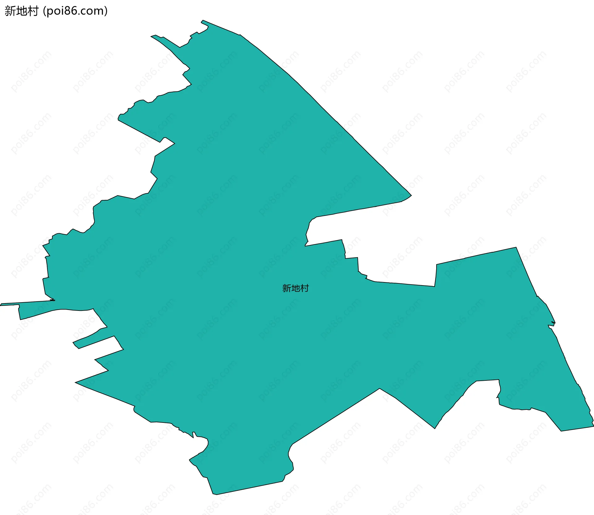 新地村边界地图