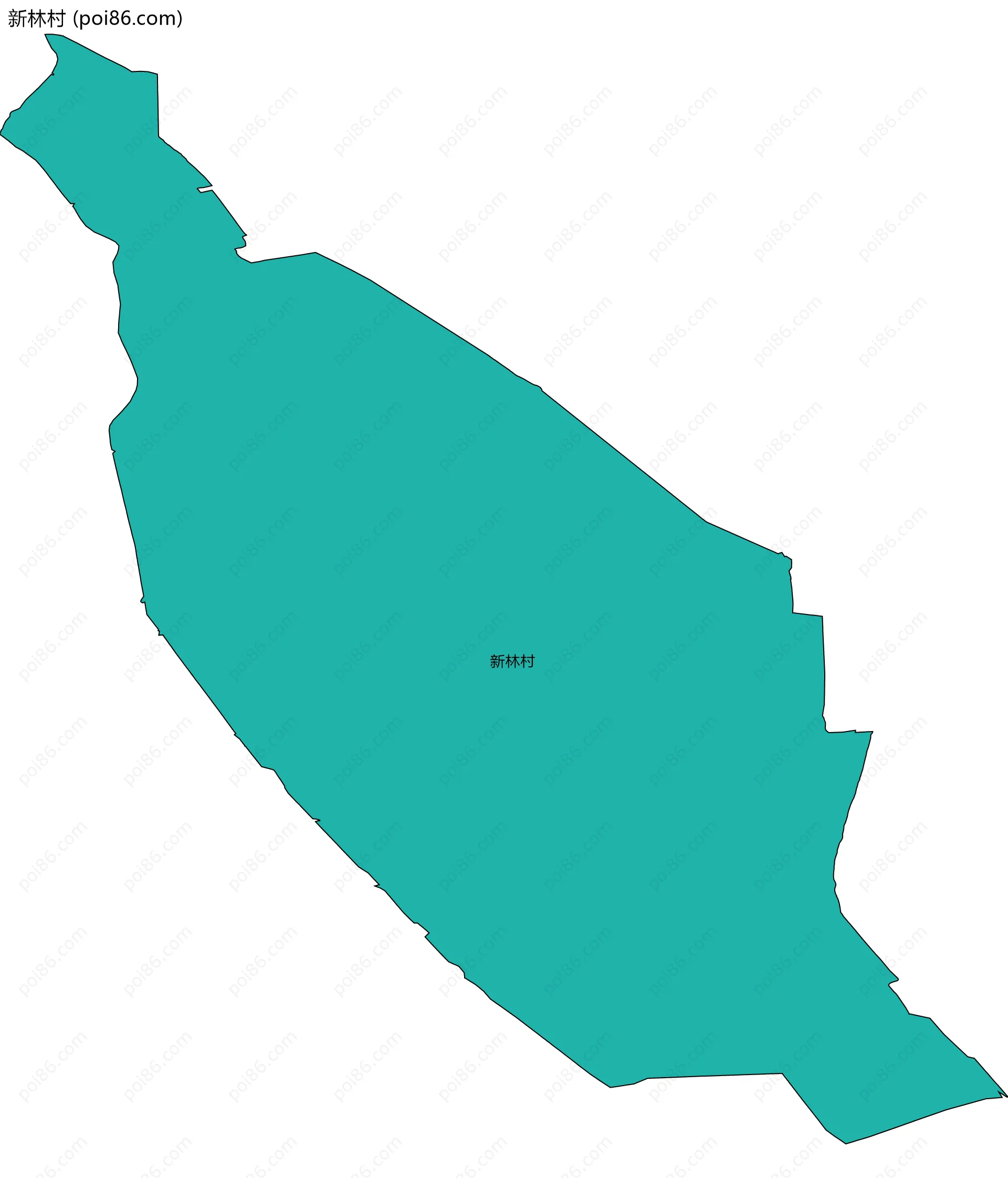 新林村边界地图