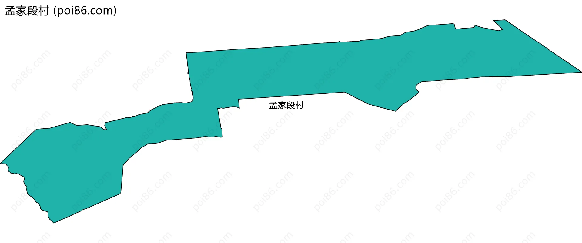 孟家段村边界地图