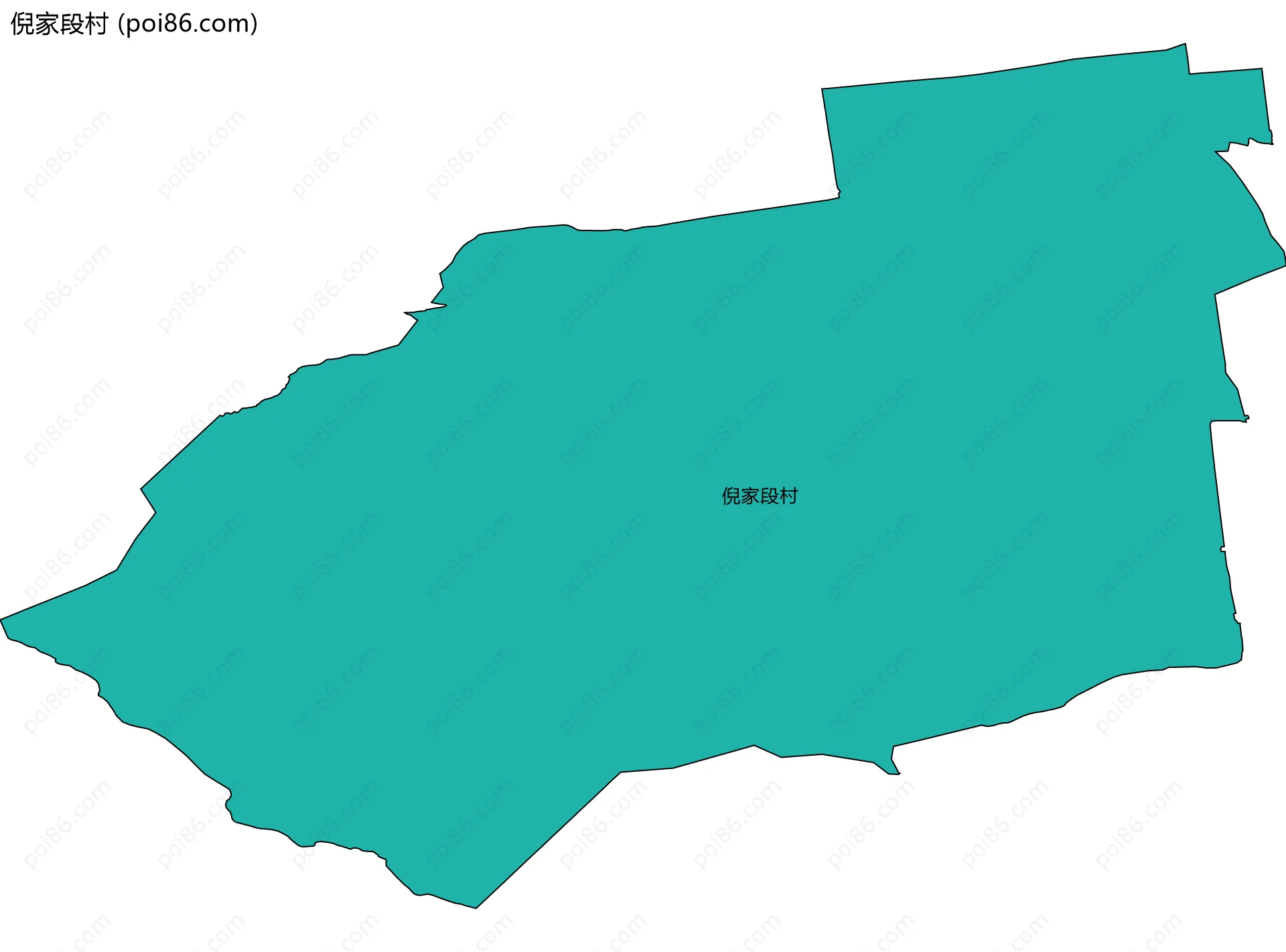 倪家段村边界地图