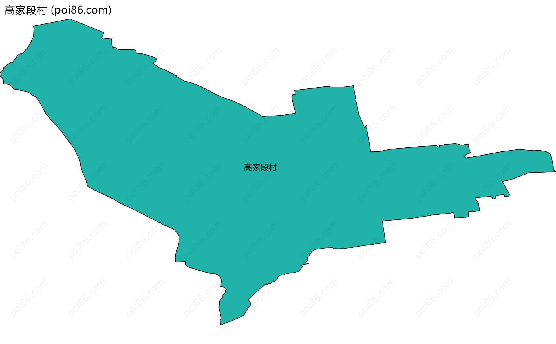 高家段村边界地图