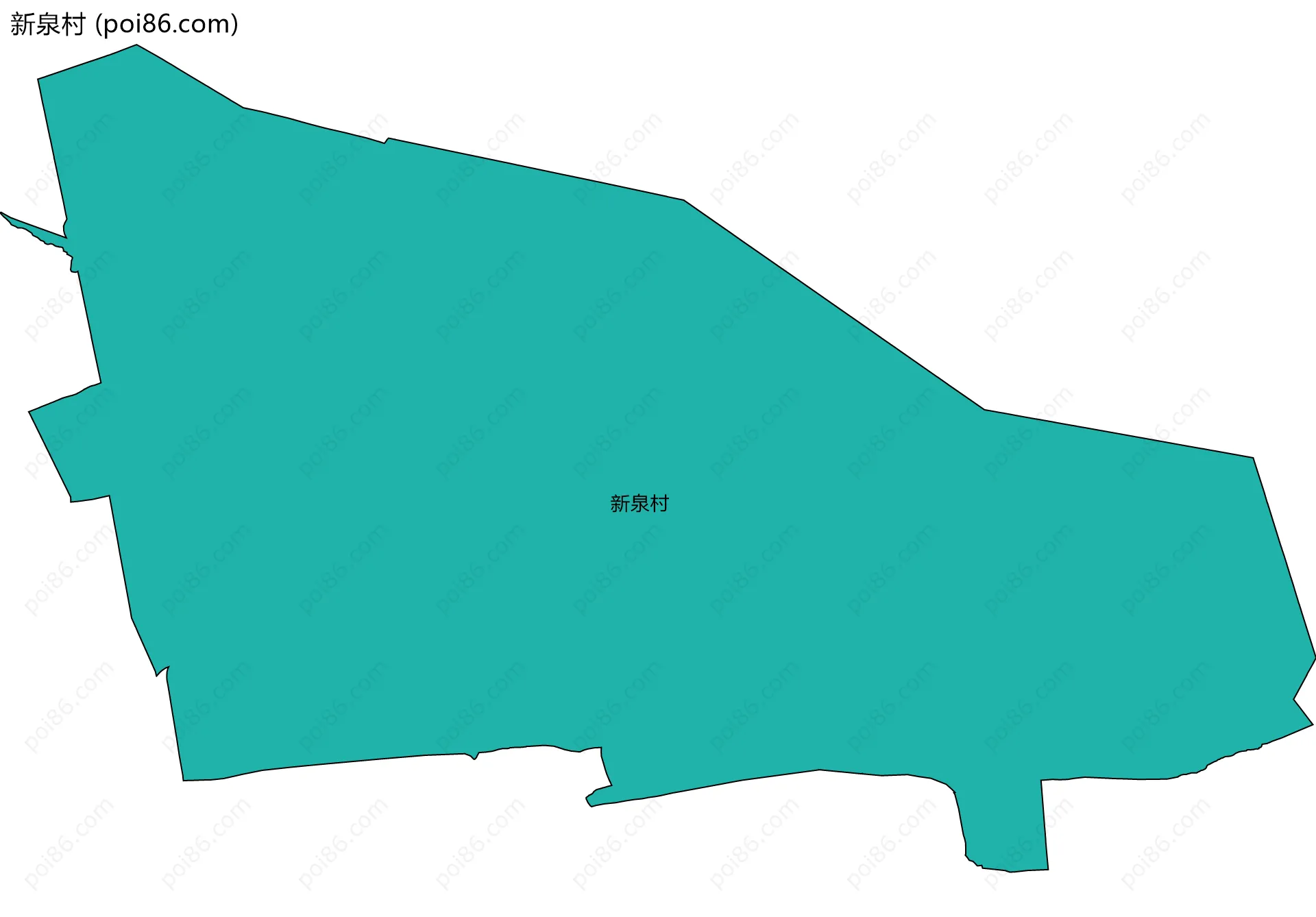新泉村边界地图