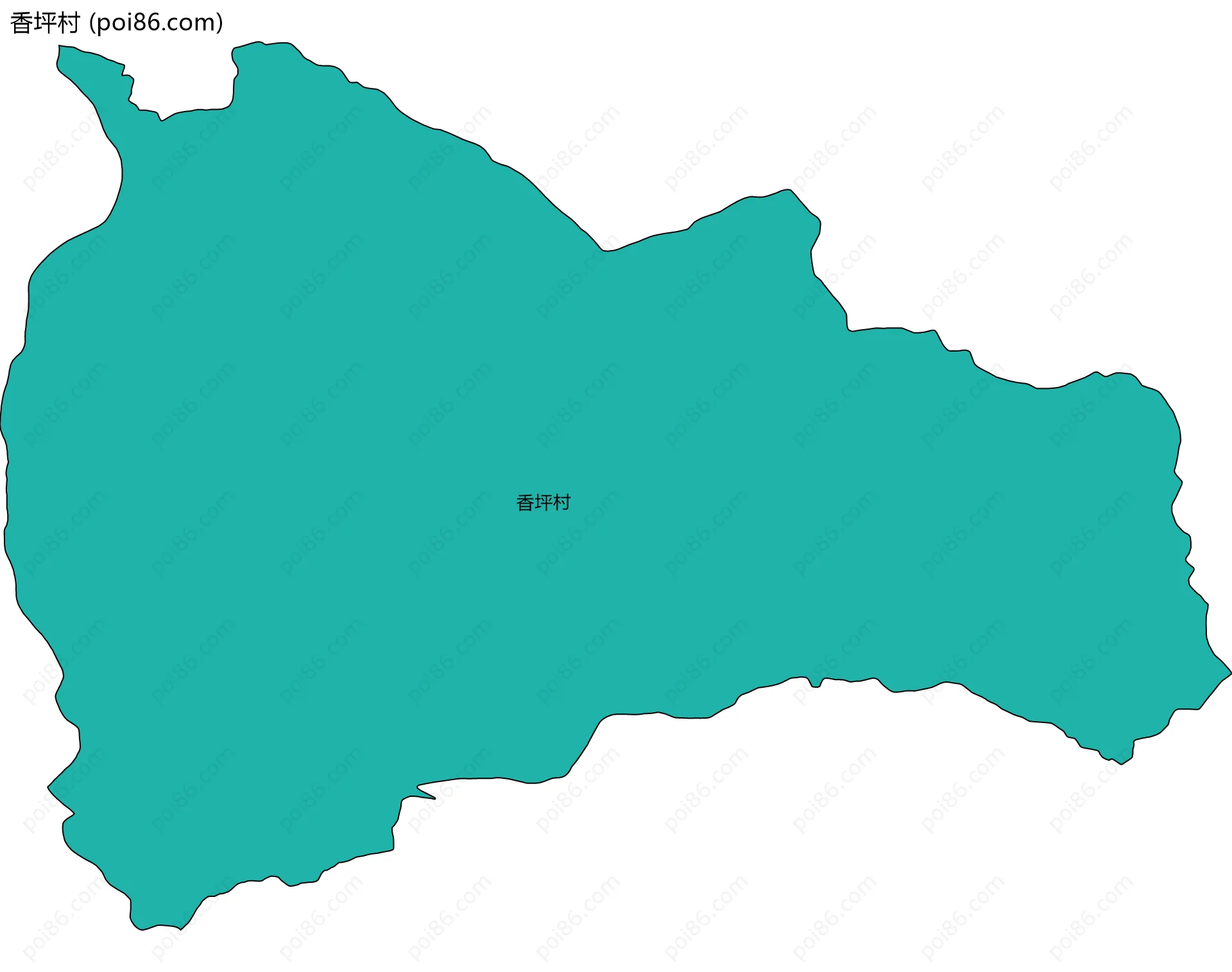 香坪村边界地图