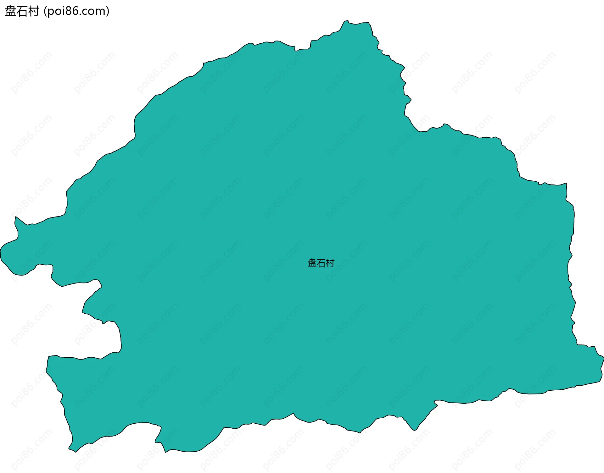 盘石村边界地图