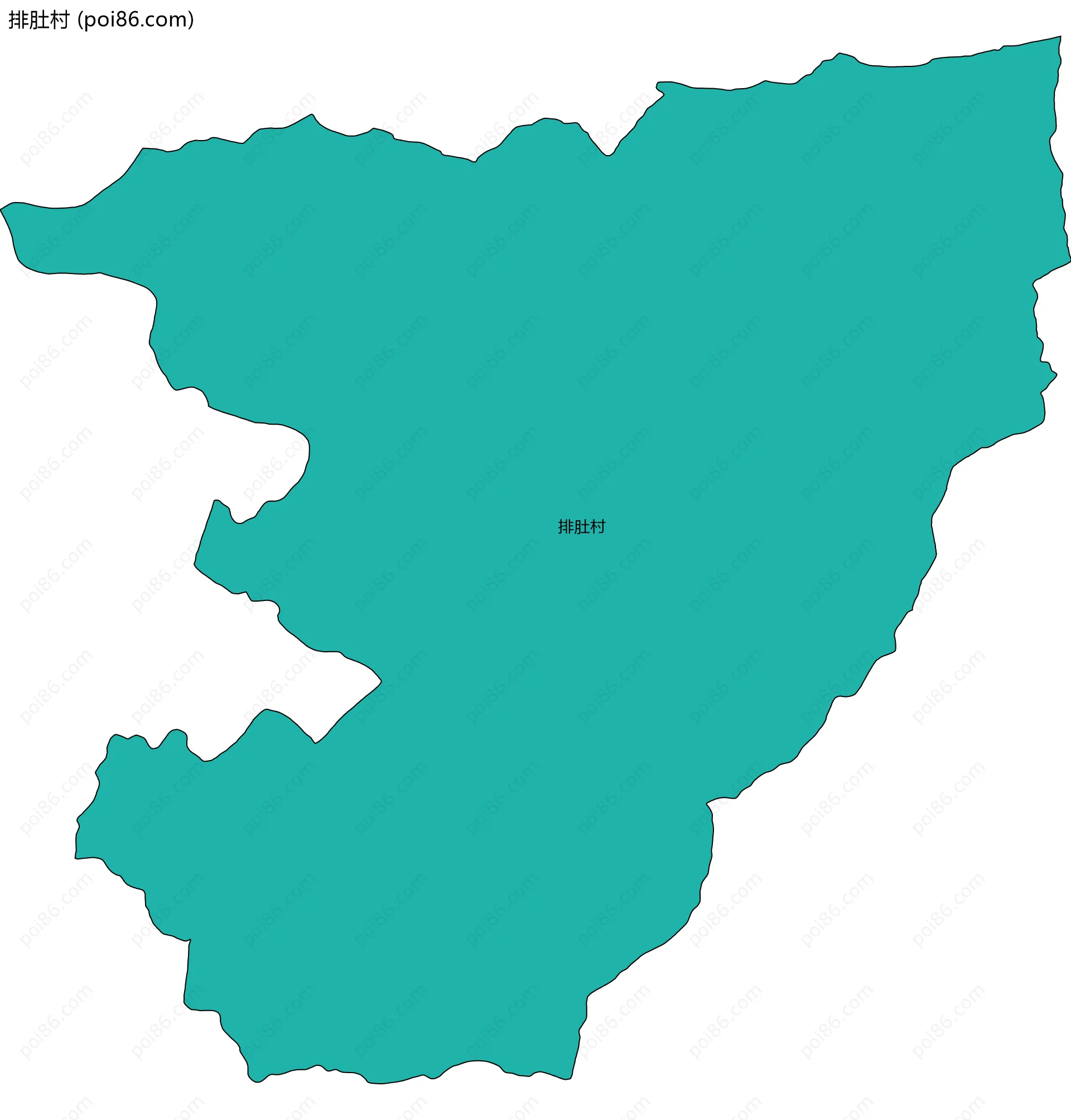 排肚村边界地图