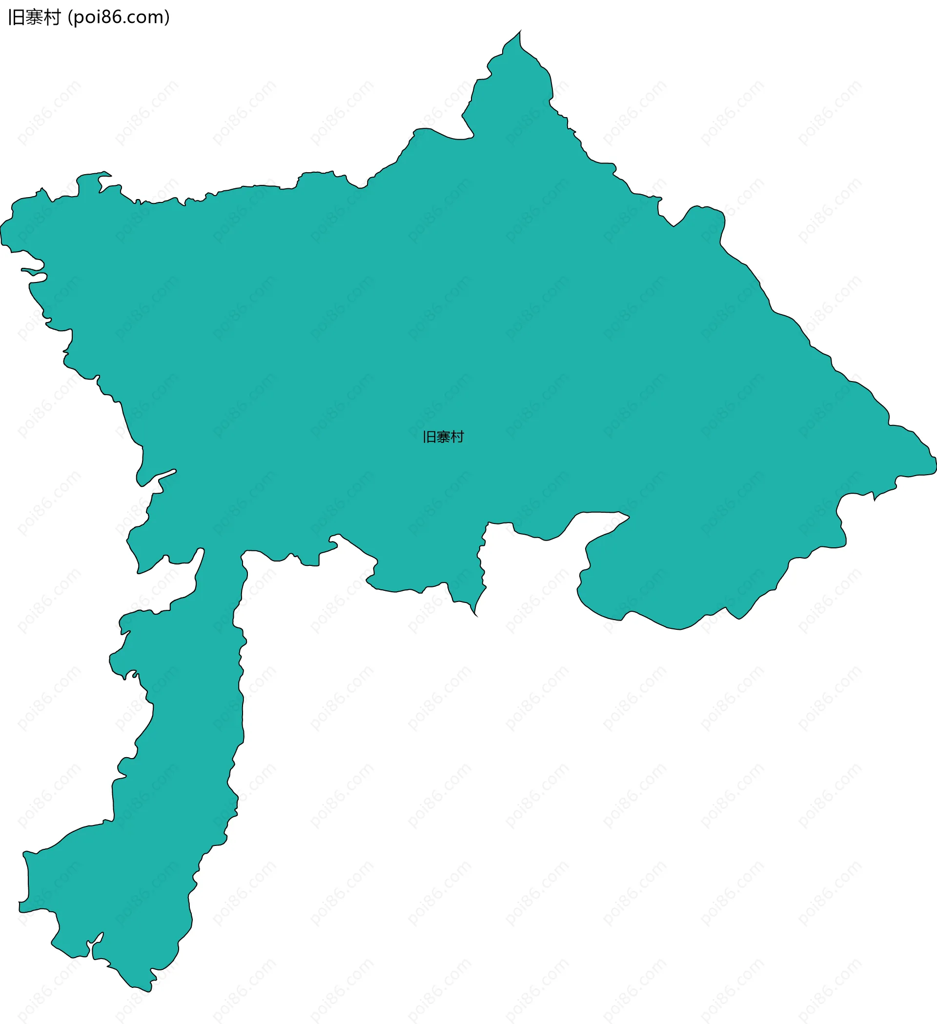 旧寨村边界地图