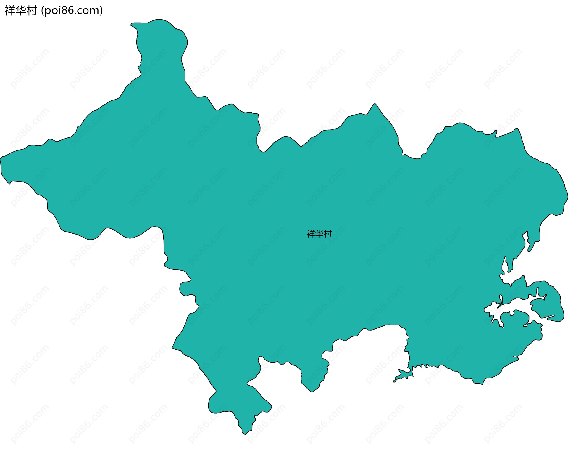 祥华村边界地图