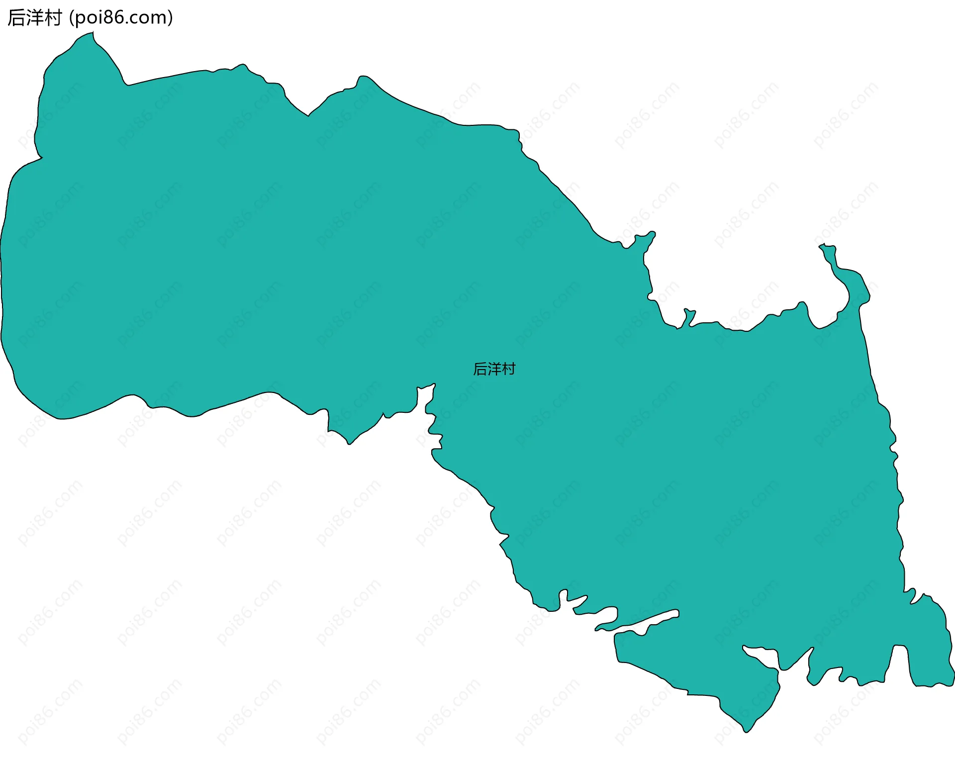后洋村边界地图
