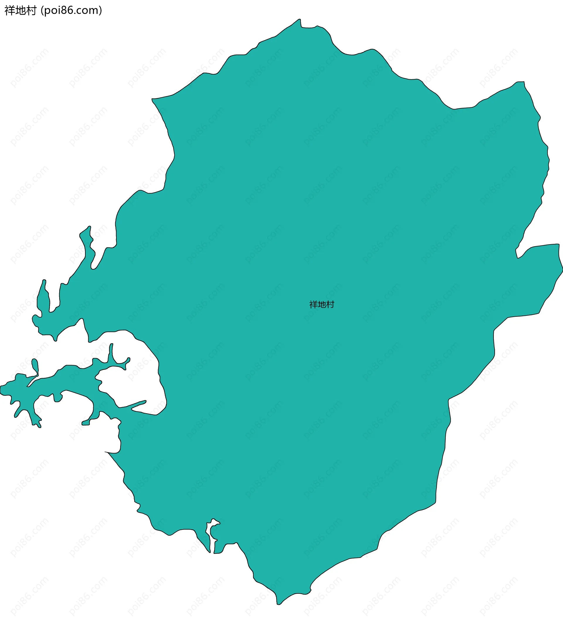 祥地村边界地图