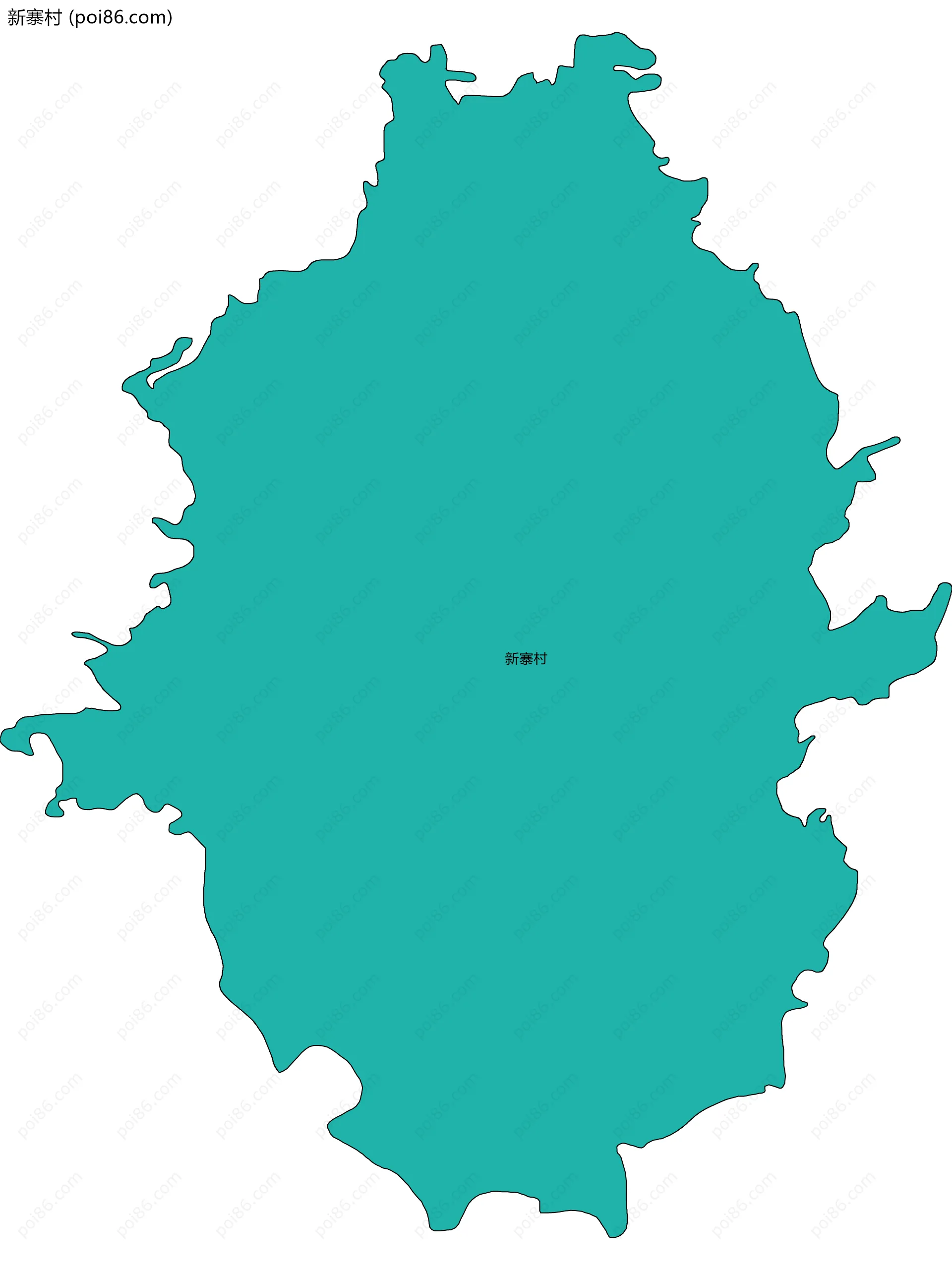 新寨村边界地图