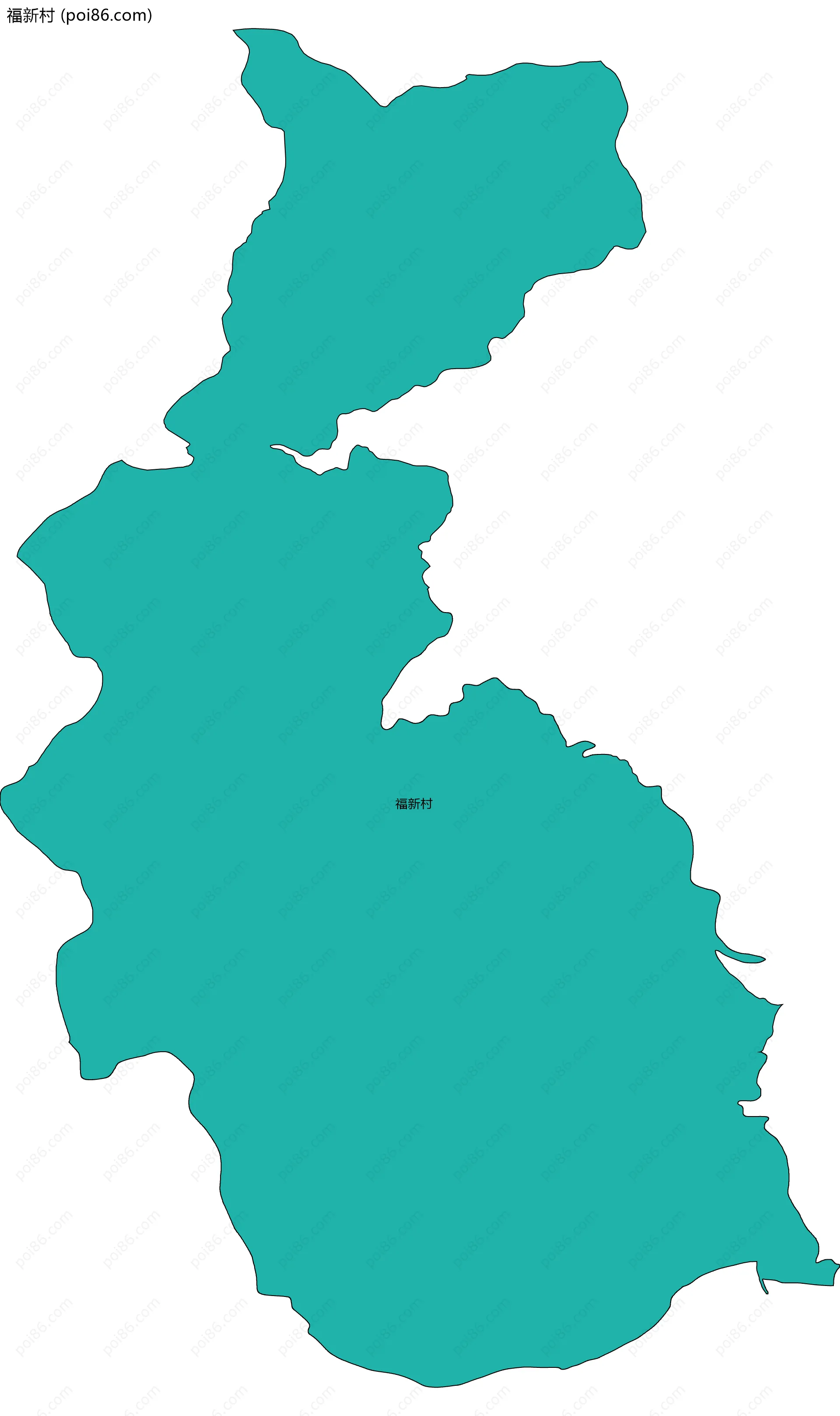 福新村边界地图