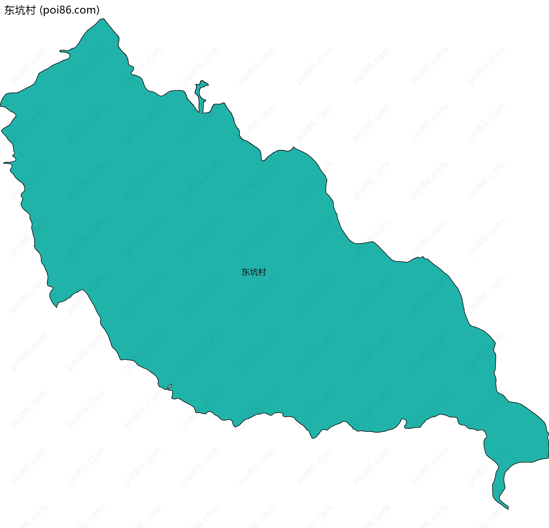 东坑村边界地图
